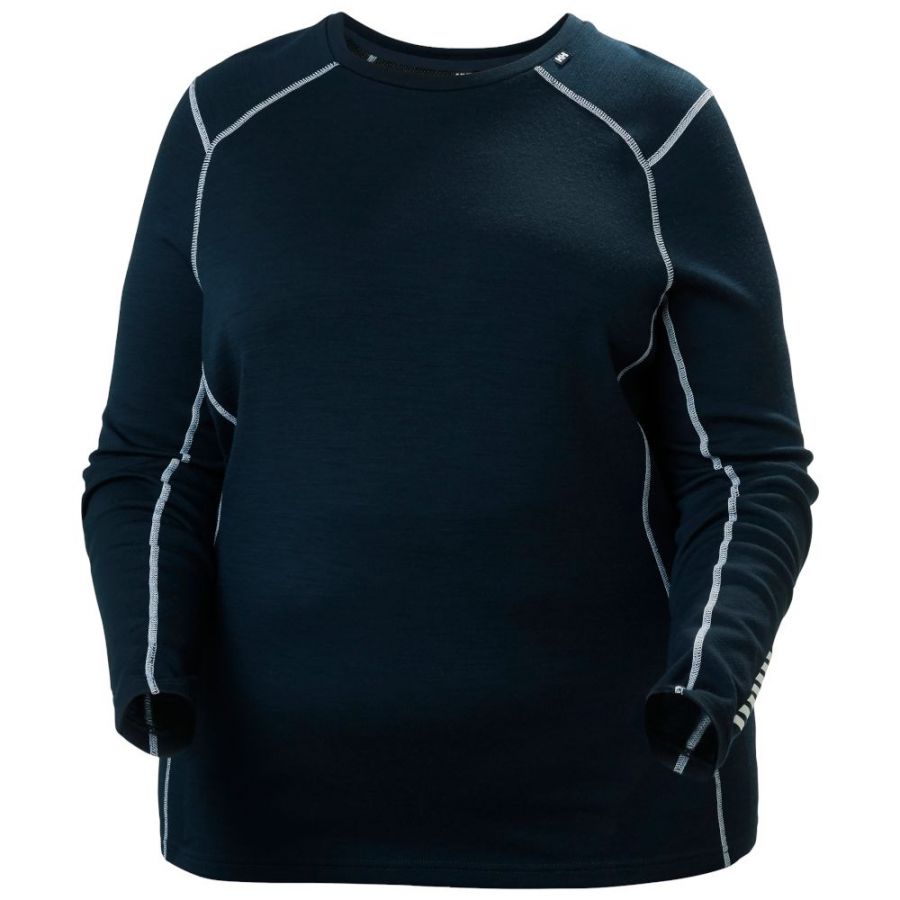 Helly Hansen Lifa Merino Midweight Crew Plus, Damen, navy