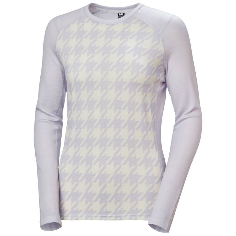 Helly Hansen Lifa Merino Midweight Graphic Crew, Damen, helllila