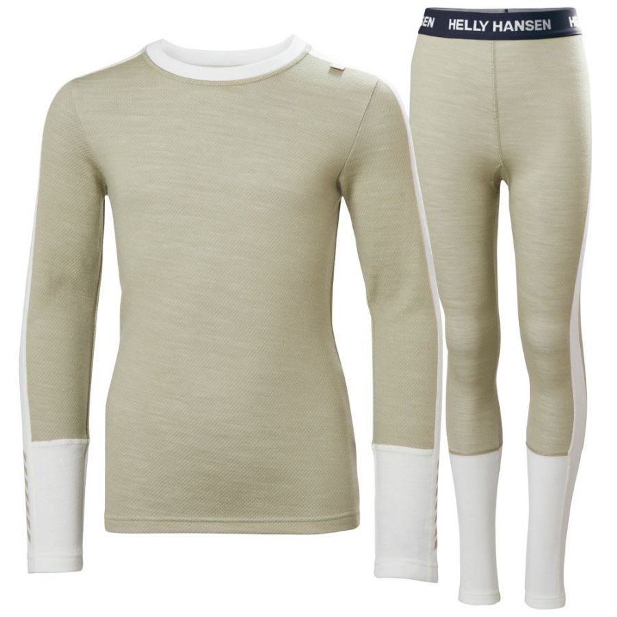 Helly Hansen Lifa Merino Midweight, Set, Junior, beige