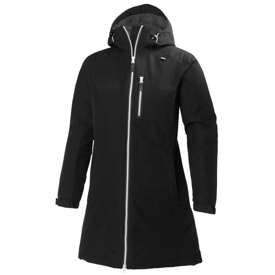 Helly Hansen Long Belfast winter jacket, damen, schwarz