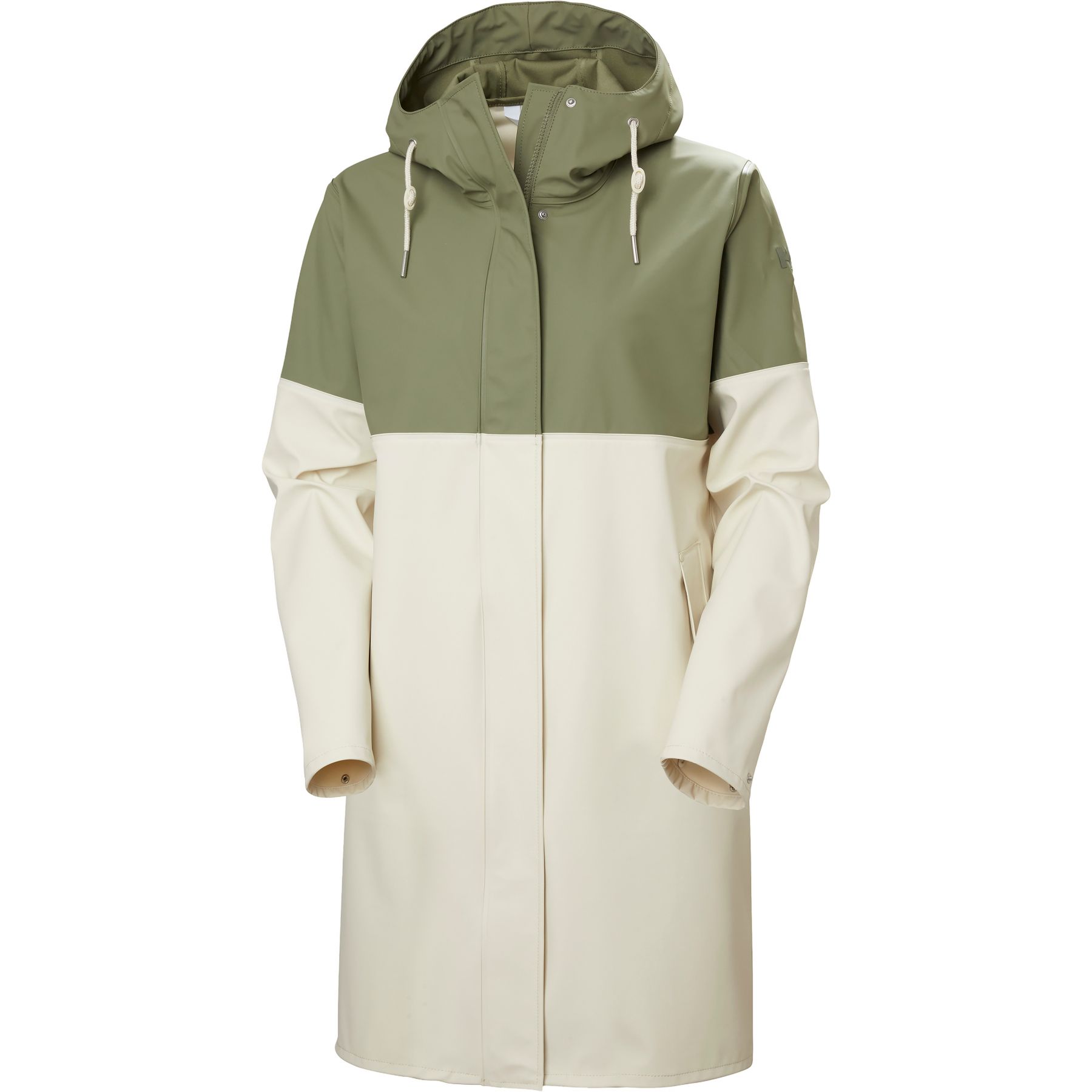 Helly Hansen Moss Block PU, Regenmantel, Damen, weiß/grün