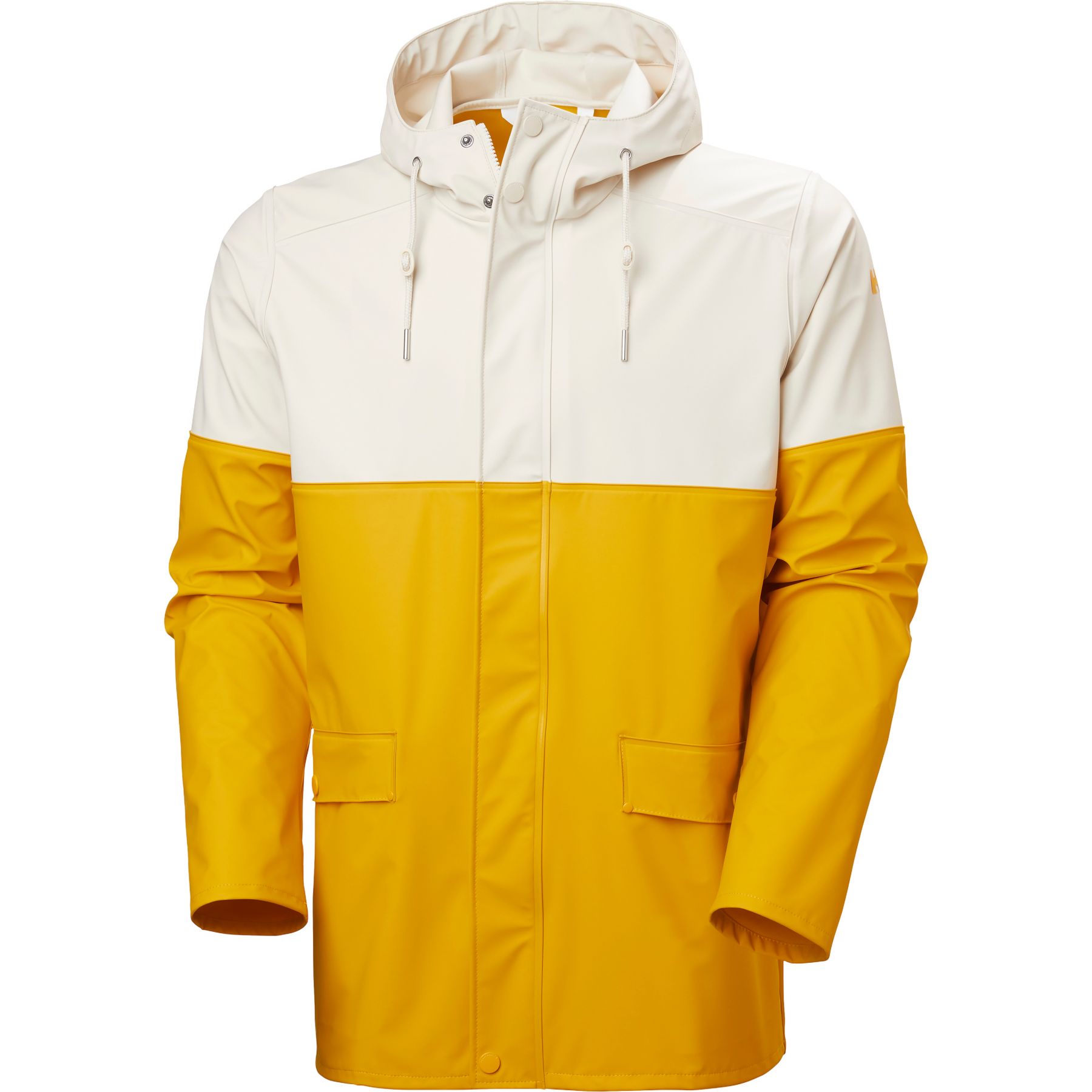 Helly Hansen Moss Block, Regenmantel, Herren, gelb/weiß