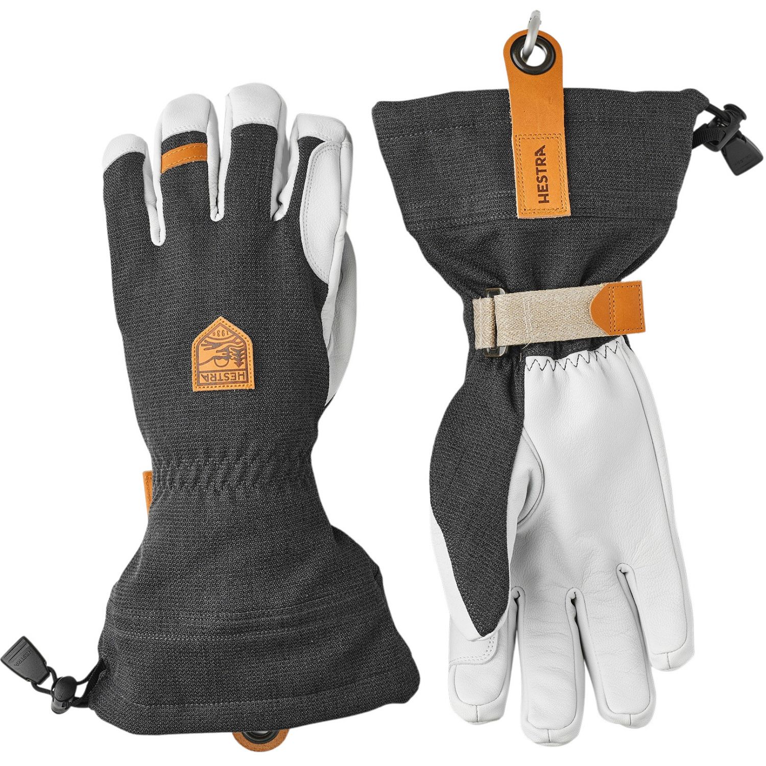 Hestra Army Leather Patrol Gauntlet, Skihandschuhe, dunkelgrau