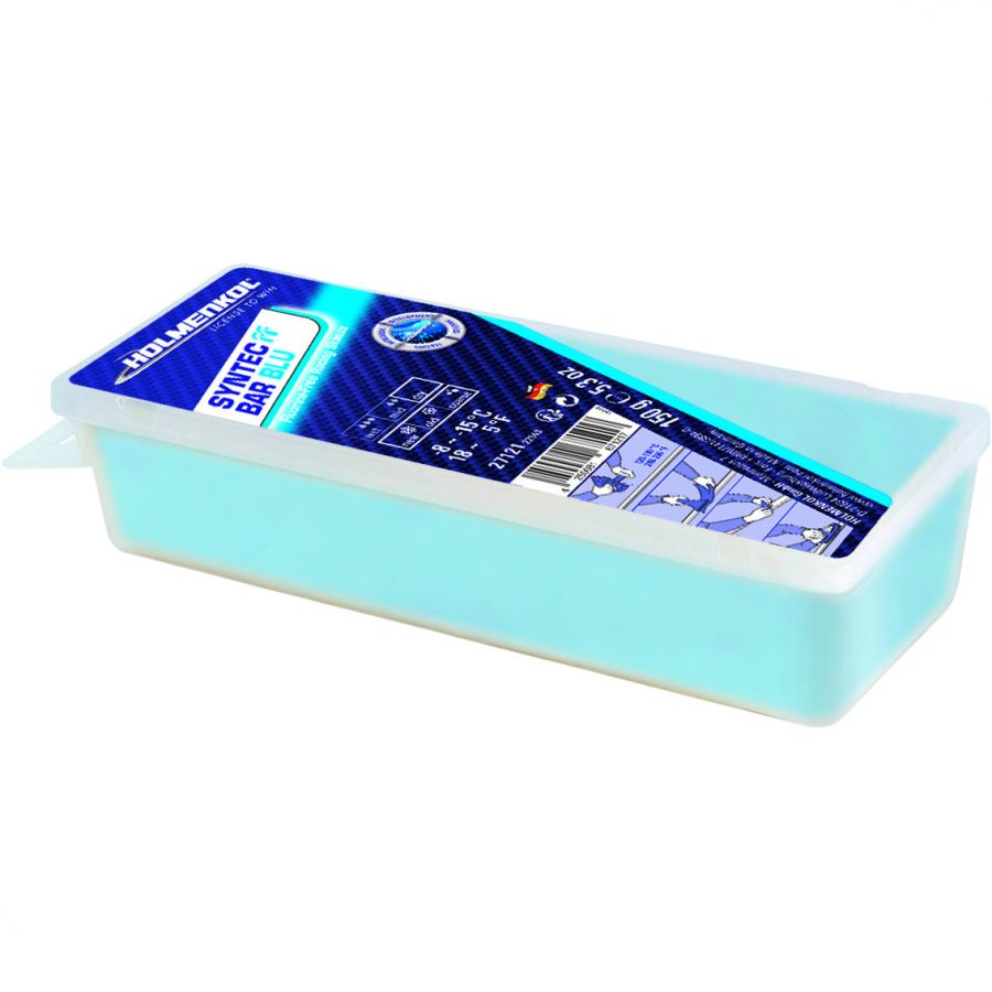 Syntec FF Bar Blue 150g Wachsart - Blockwachs Wachsfarbe - Blau Wachsqualität - High Fluor Wachs - -4° bis -14°