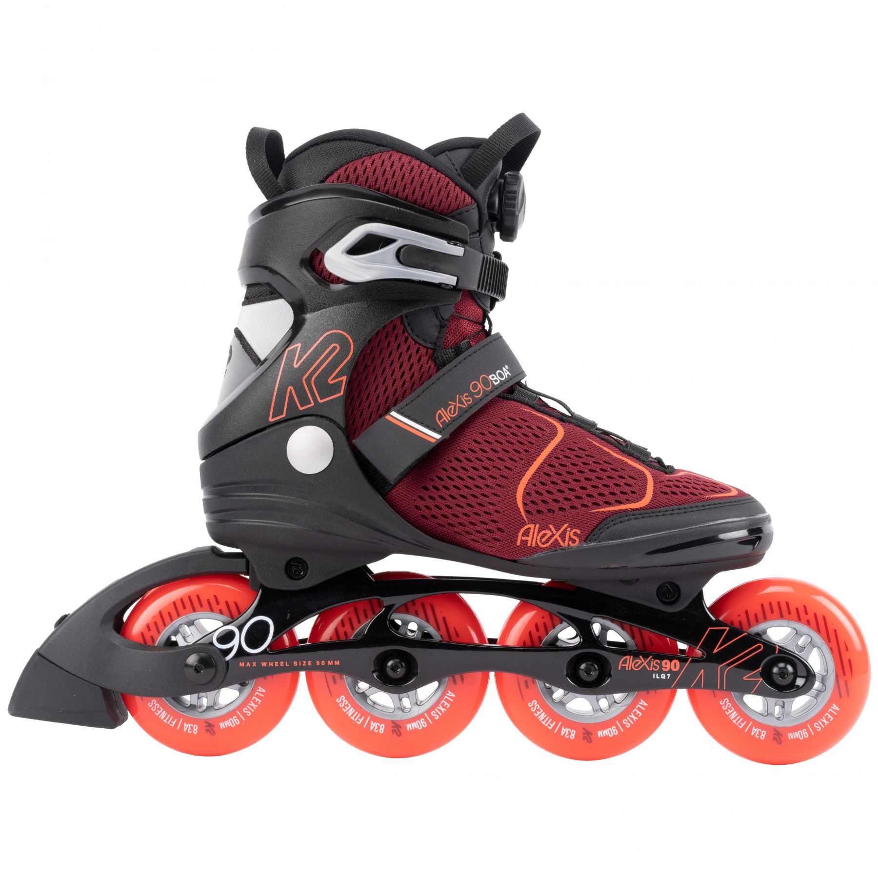 K2 Alexis 90 BOA, Inliner, Damen, rot