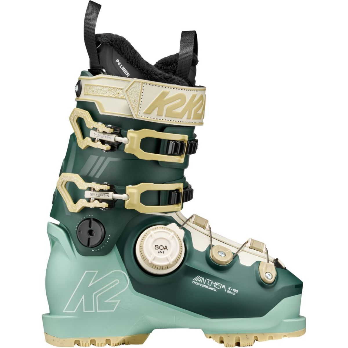 K2 Anthem X 105 BOA, botas de esquí, hombre, verde