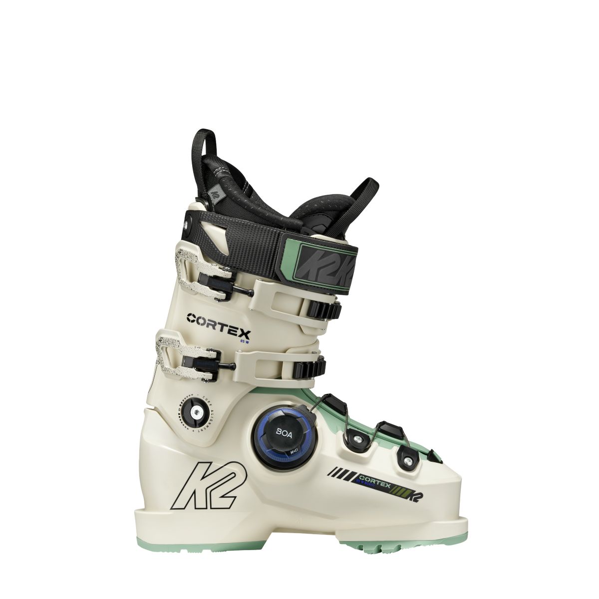 K2 Cortex 85 BOA, botas de esquí, mujer, blanco