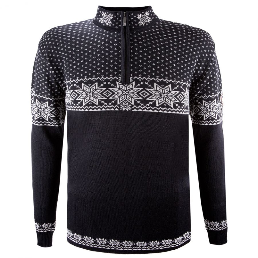 Kama Rune, Merino Sweater, Herren, Black