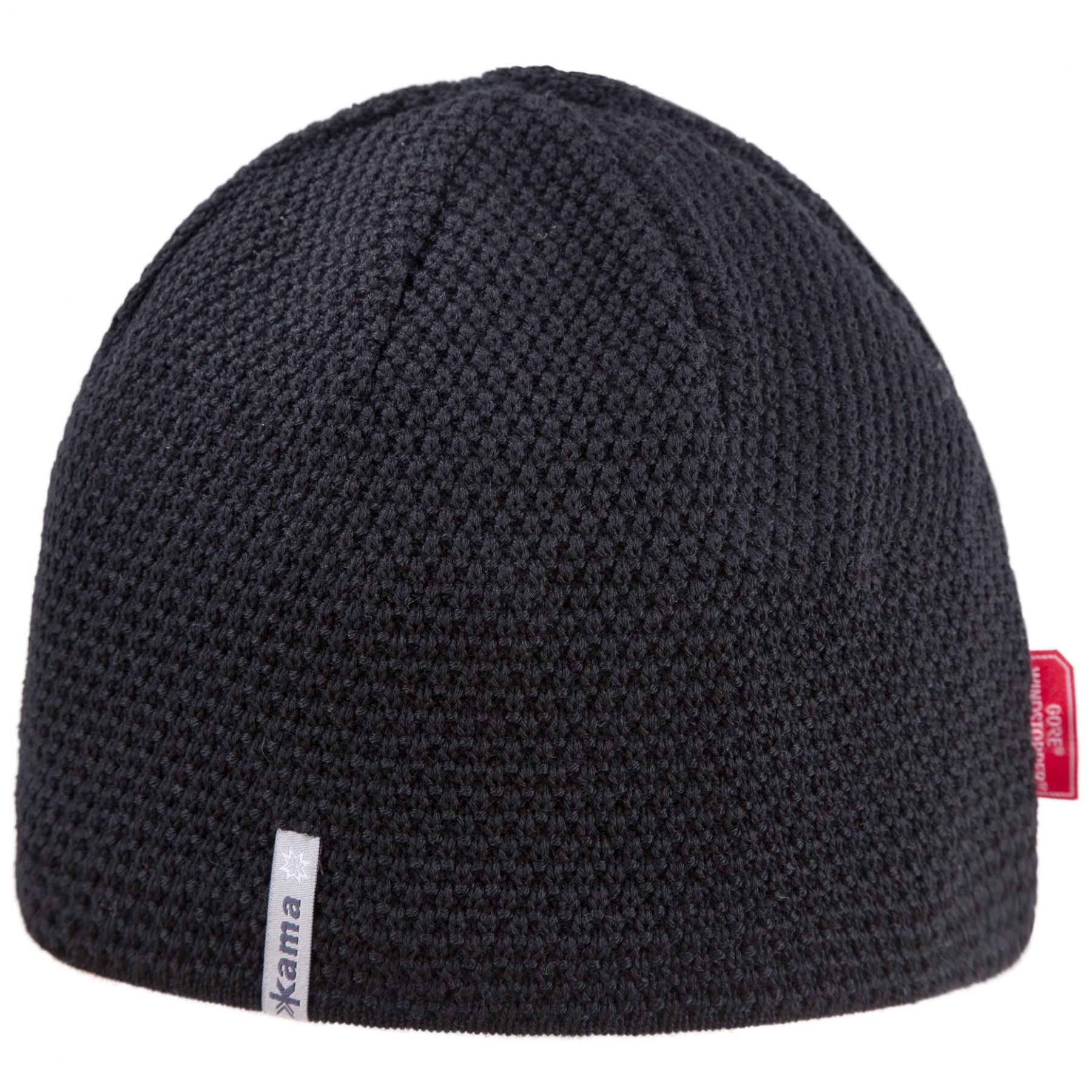 Kama Strickmütze mit Gore Windstopper, schwarz