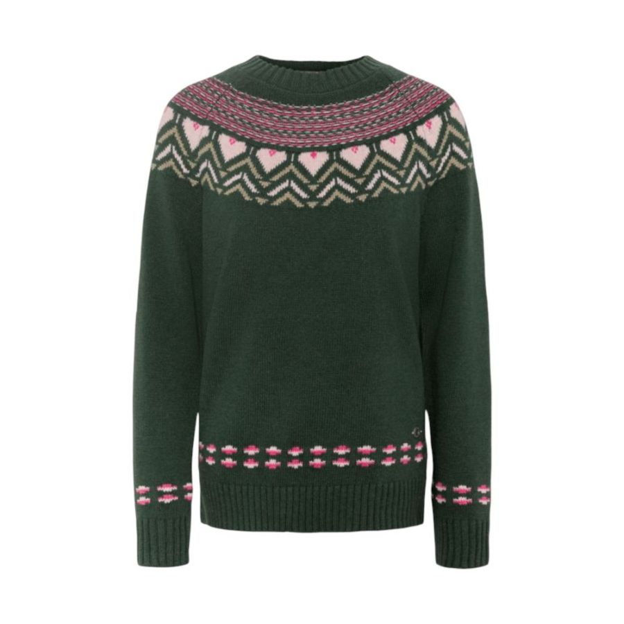 Kari Traa Sundve Knit, Pullover, Damen, dunkelgrün