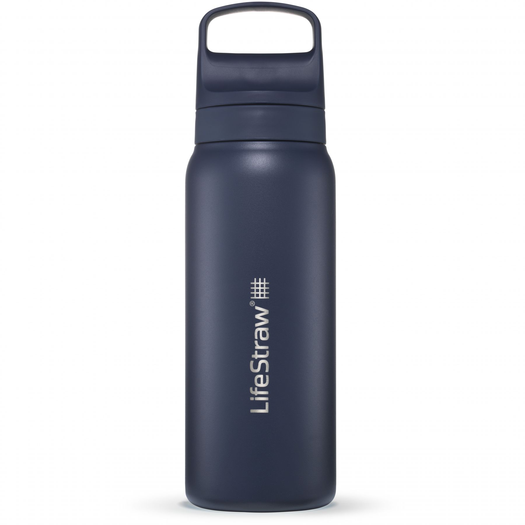 Lifestraw Go 20 - Stahlwasserflasche mit Filter - 700ml - Ägäisches Meer Blau