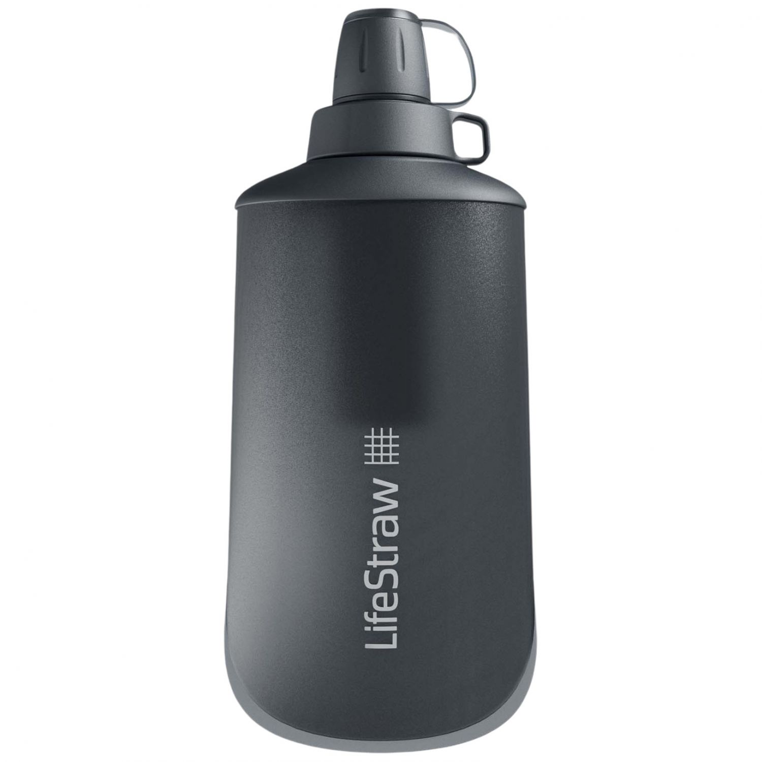 LifeStraw Peak Series Collabsible Squeeze Bottle, 650ml, dunkelgrau