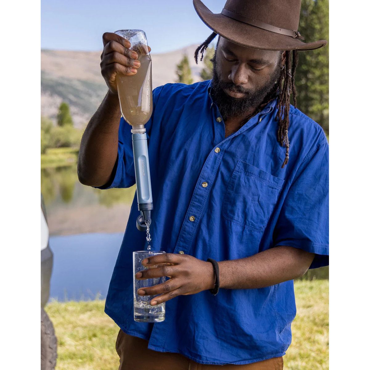 Filtre à eau personnel Lifestraw Mountain blue