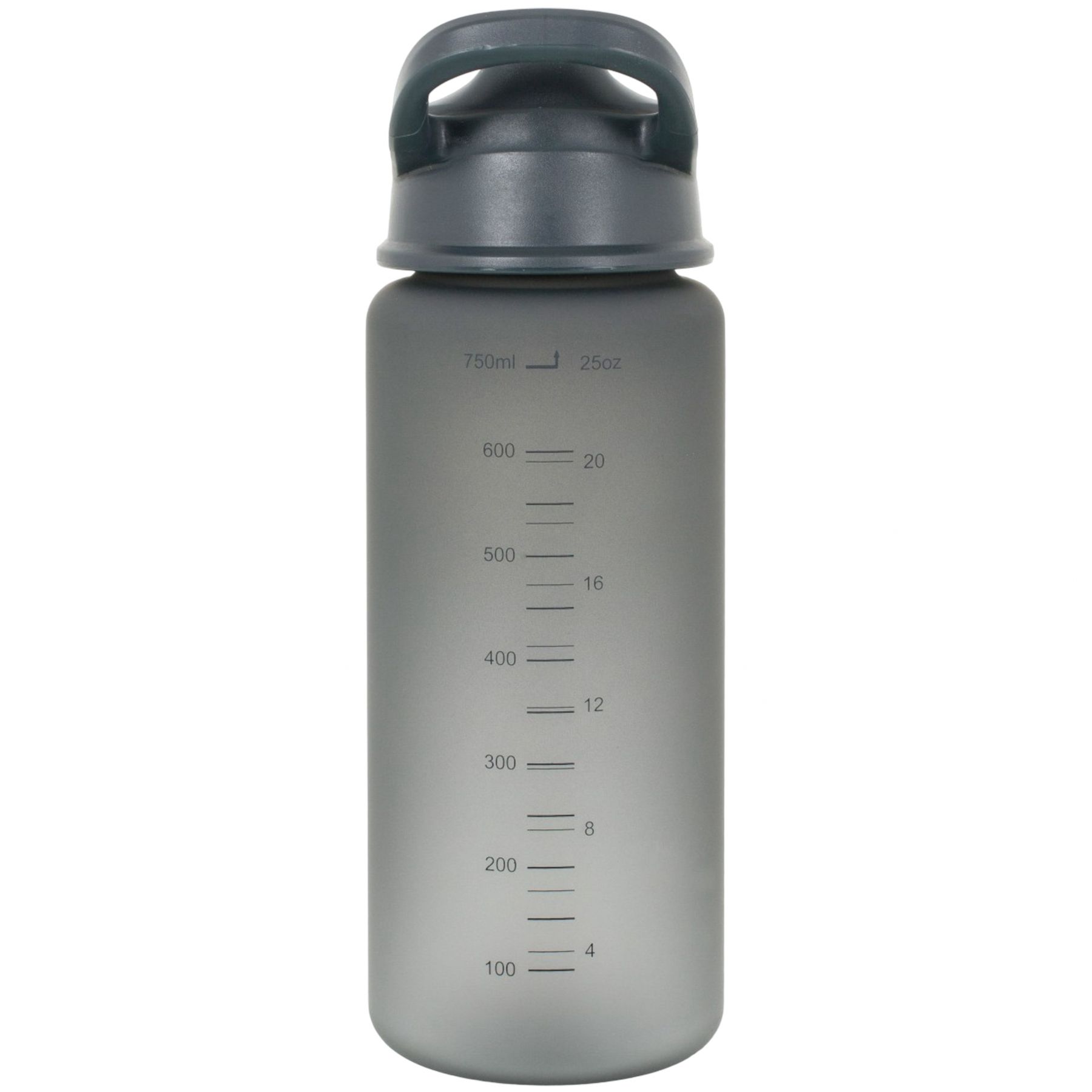 Lifeventure Flip-Top Wasserflasche, grau