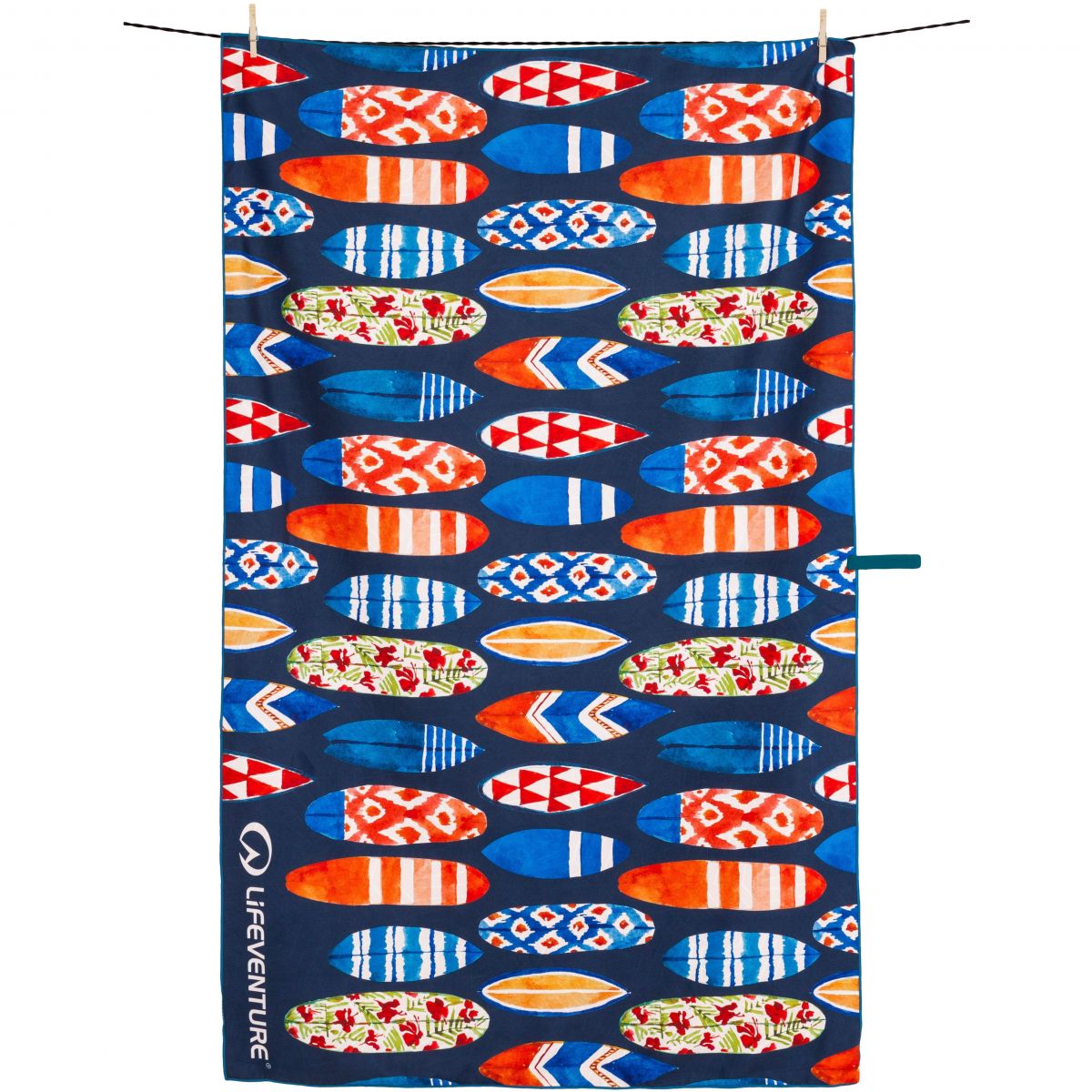 Lifeventure Trek Towel en SoftFibre Reciclado, tabla de surf