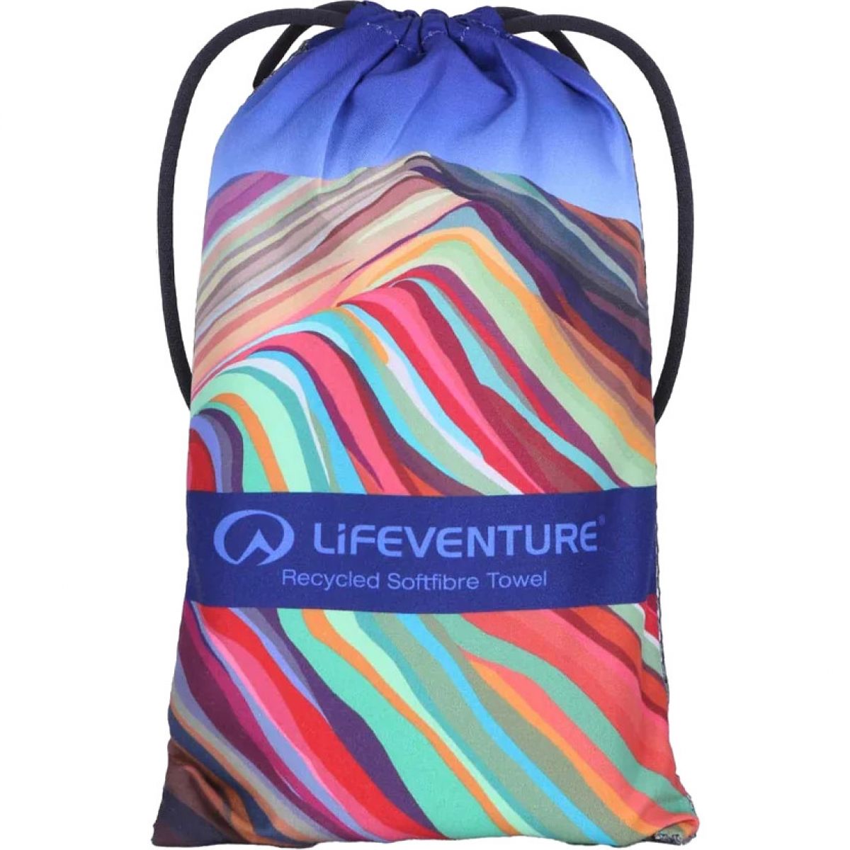 Lifeventure Toalla Trek de SoftFibre Reciclado, Unisex, Arcoíris