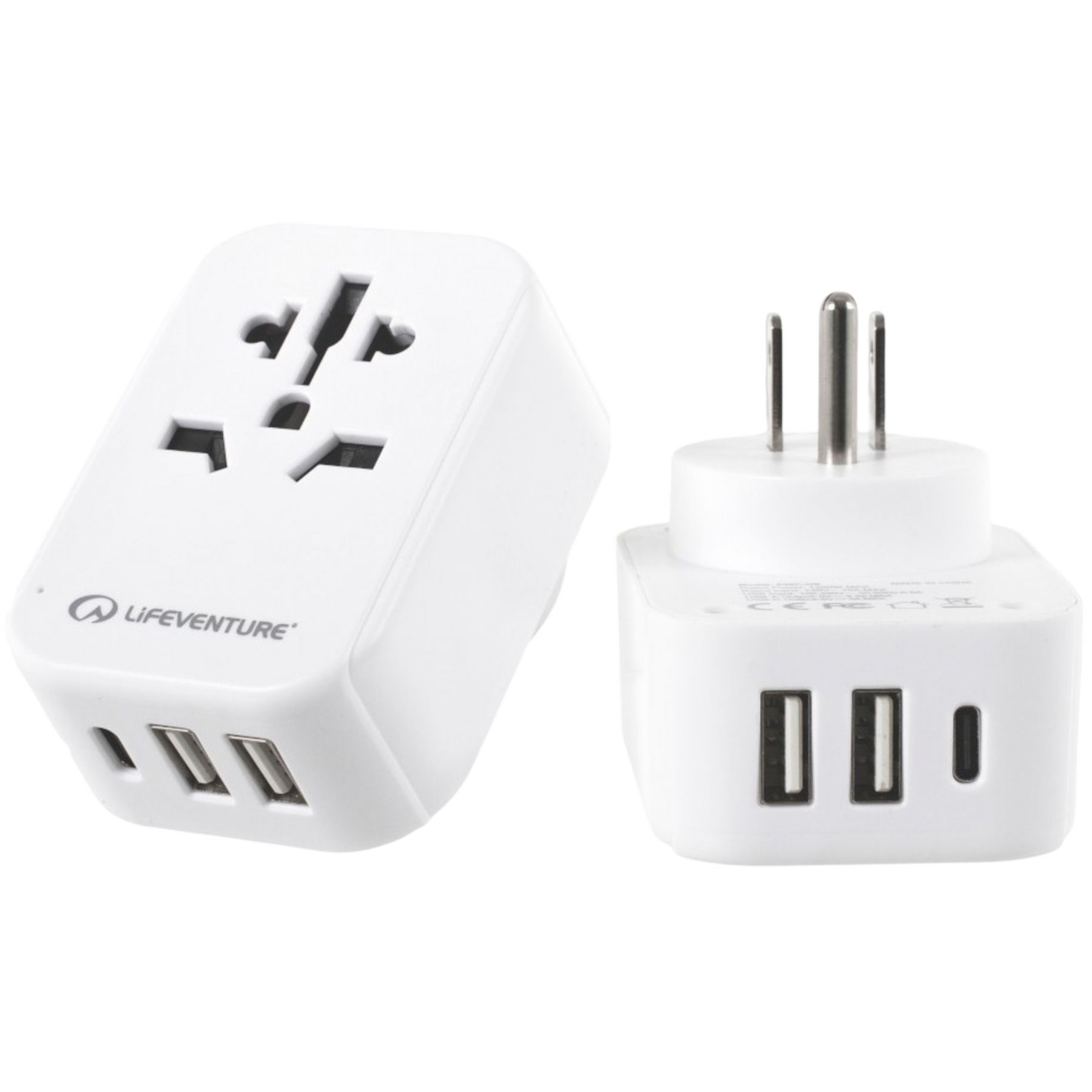 Lifeventure USA Reiseadapter mit USB + USB C