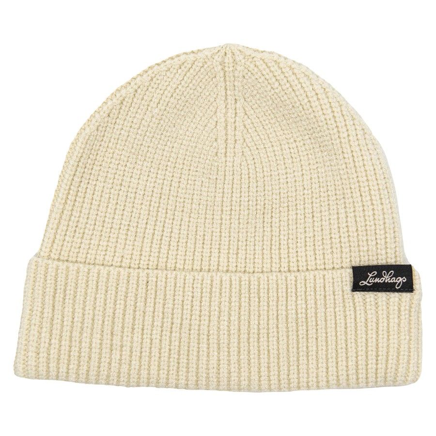 Lundhags Core Ribbed Beanie, Mütze, weiß