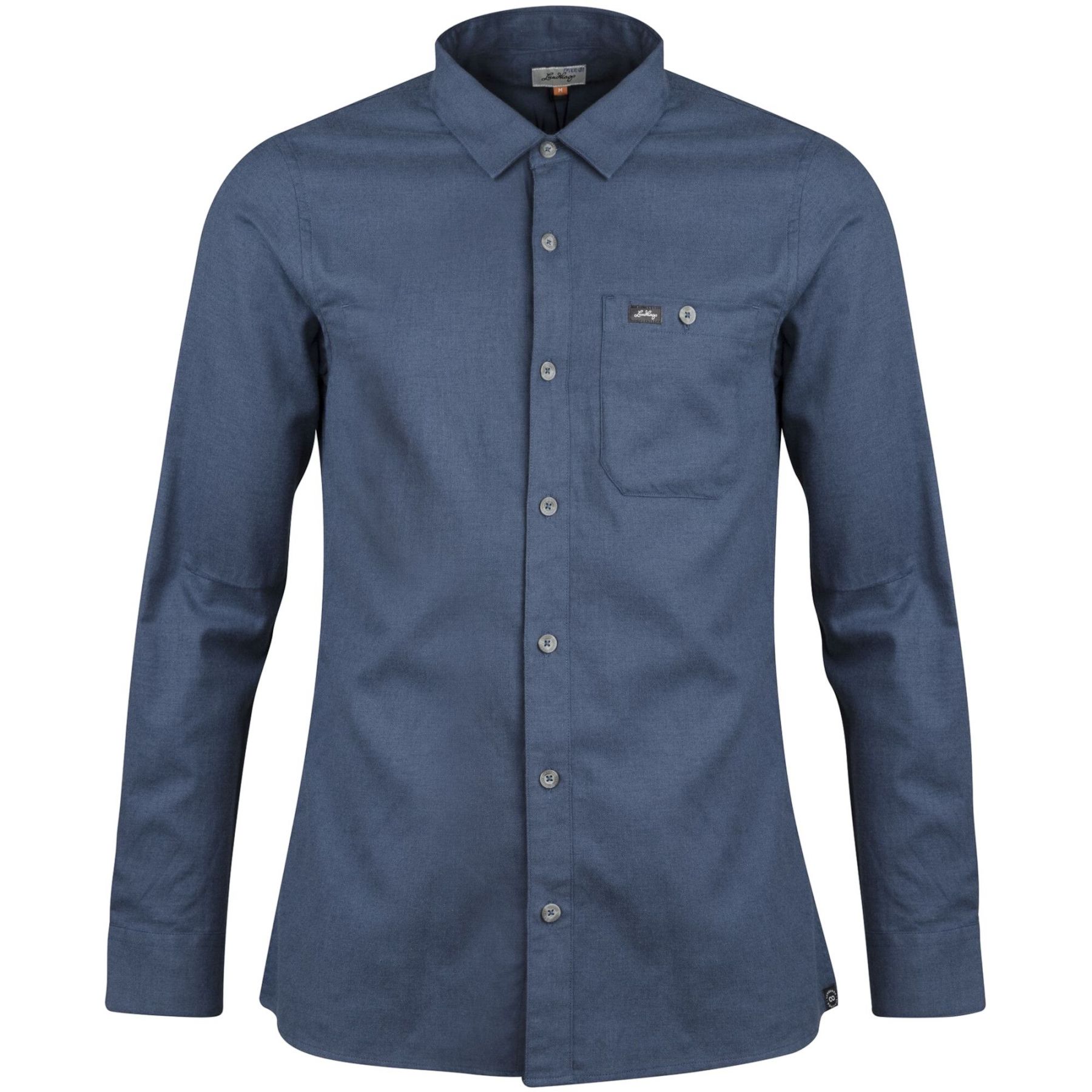 Lundhags Ekren Solid Ms LS Shirt, Hemd, Herren, Blau