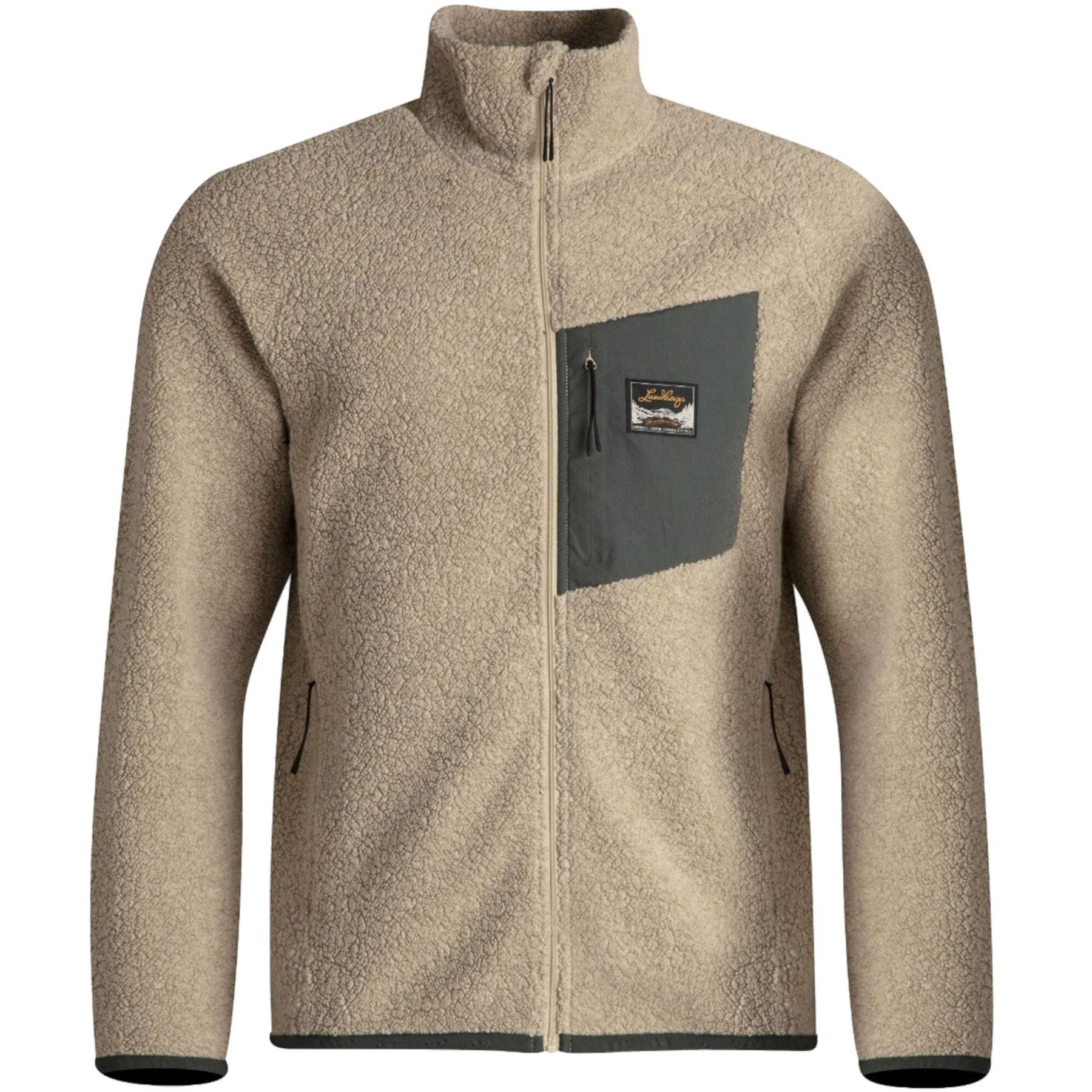 Lundhags Flok Wool Ms Pile, Zwischenschicht, Herren, Beige