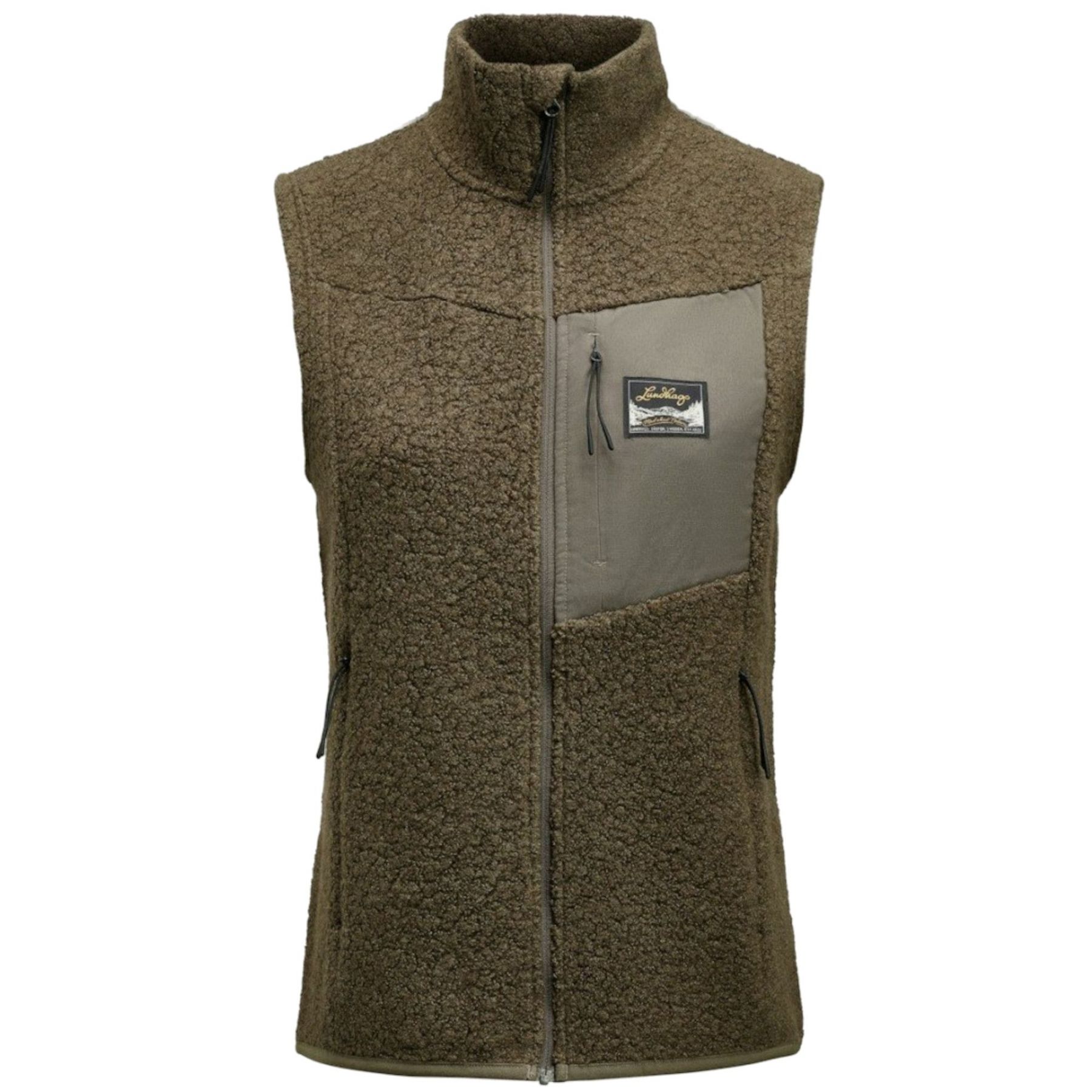 Lundhags Flok Wool Pile Weste, Midlayer, Damen, Grün