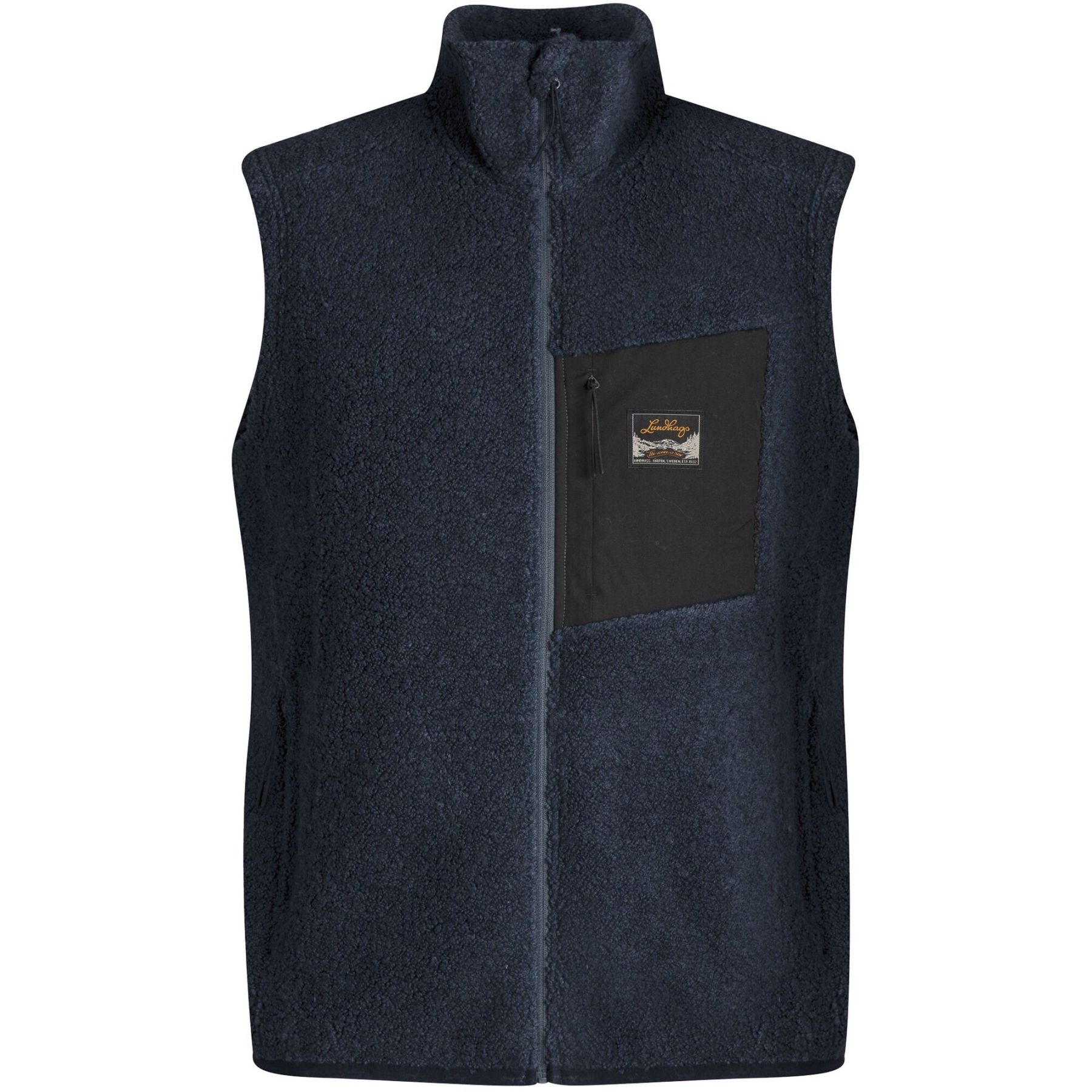 Lundhags Flok Wool Pile Weste, Midlayer, Herren, Blau