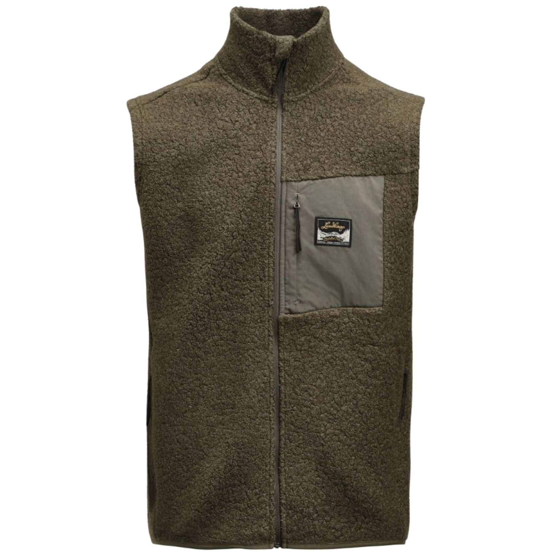 Lundhags Flok Wool Pile Weste, Midlayer, Herren, Grün