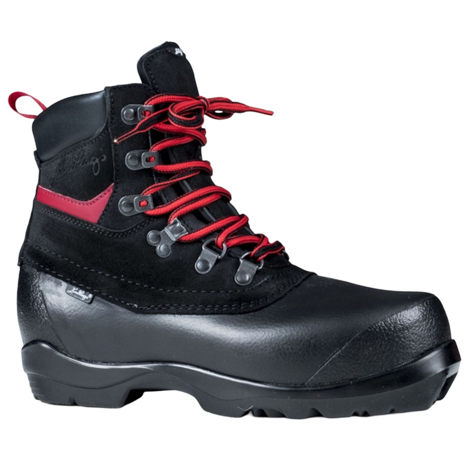 Lundhags Guide BC, Wanderstiefel, Unisex, Schwarz/Rot
