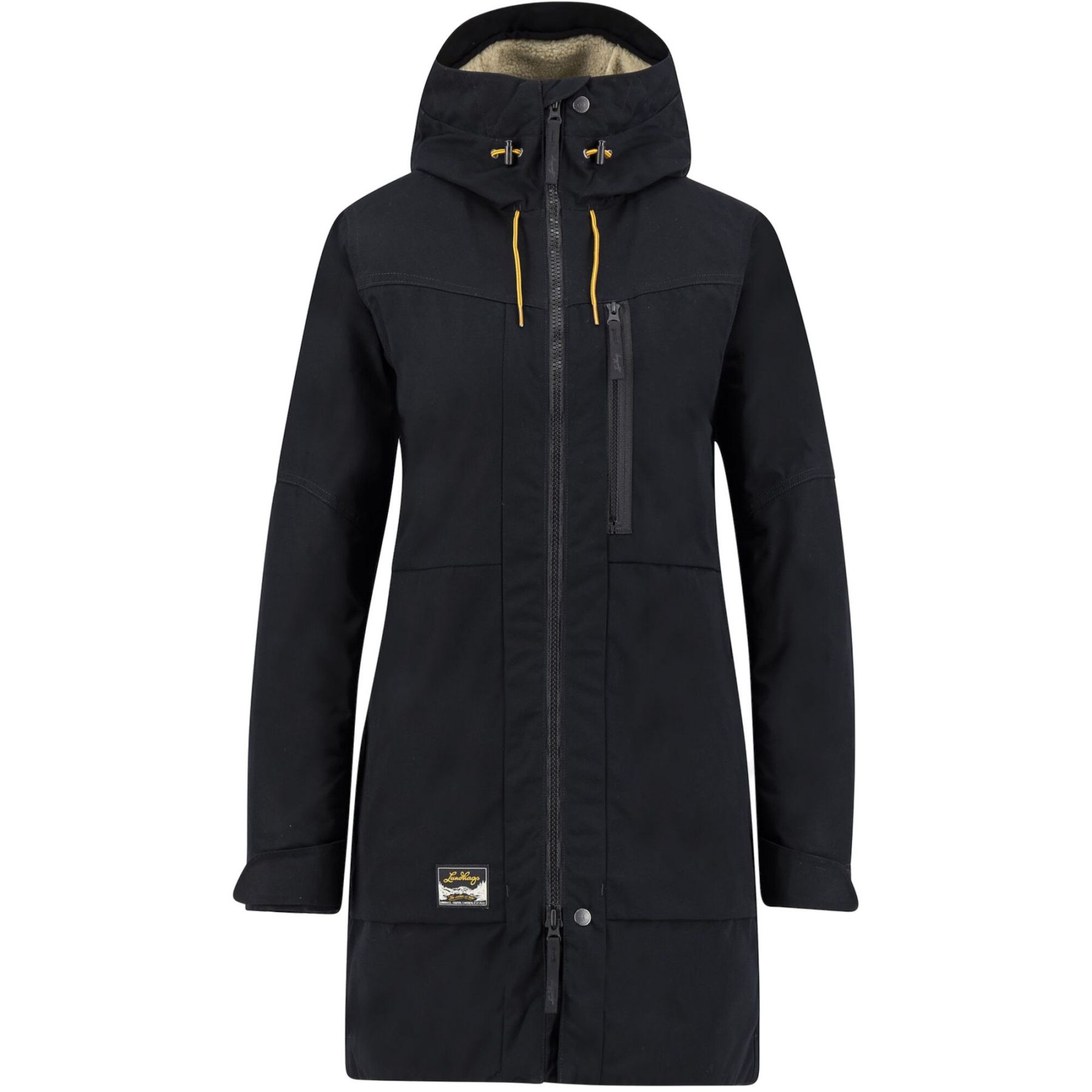 Lundhags Knak Pile Ws Parka, Parka, Damen, Schwarz