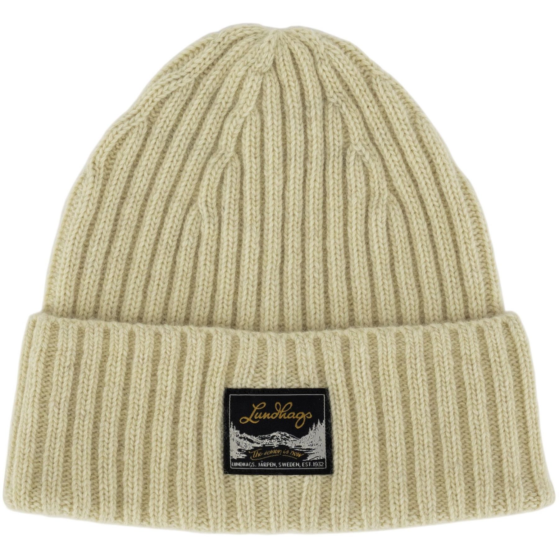 Lundhags Knak Wool Beanie, Mütze, beige