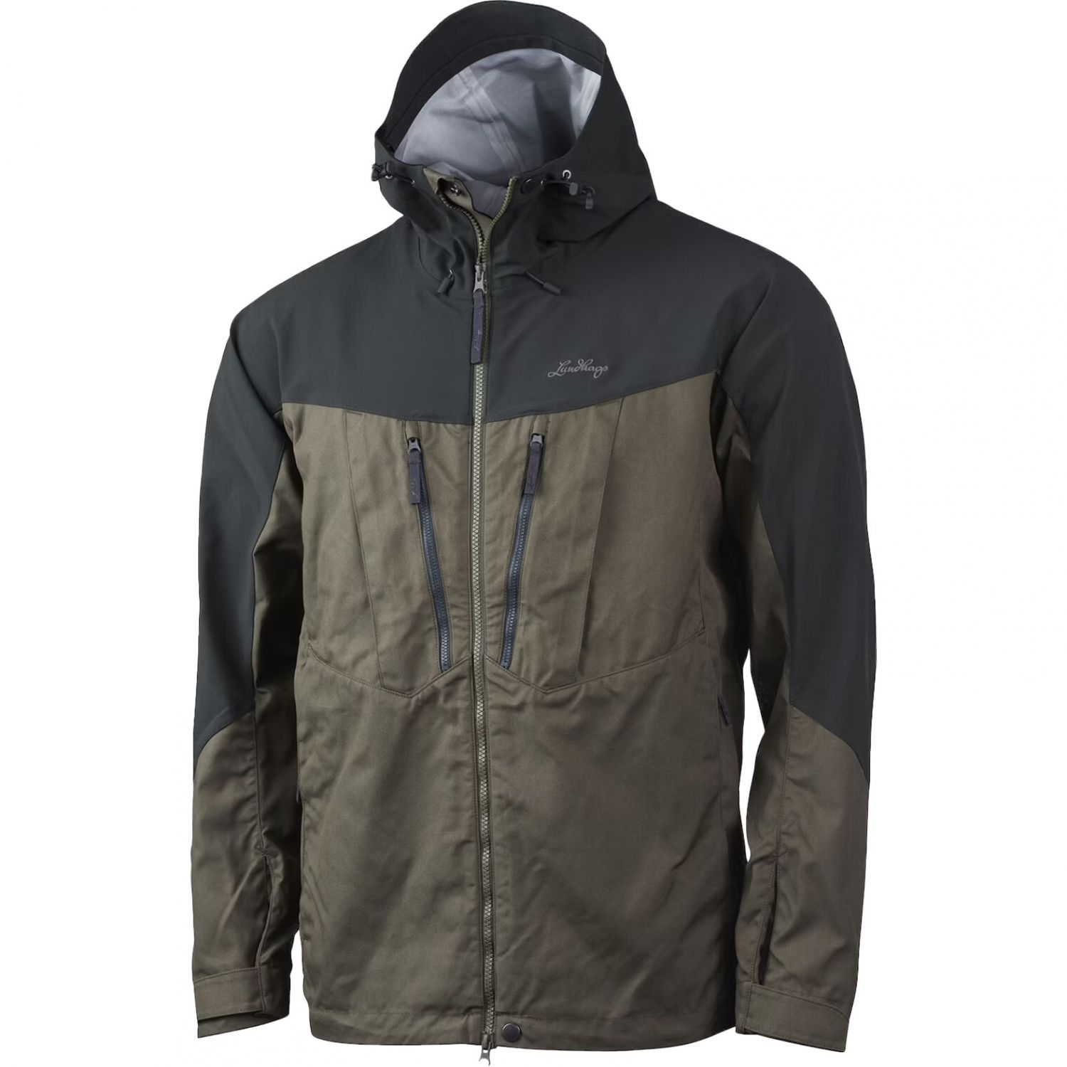 Lundhags Makke Pro Jacke, Shelljacke, Herren, Grün/Grau