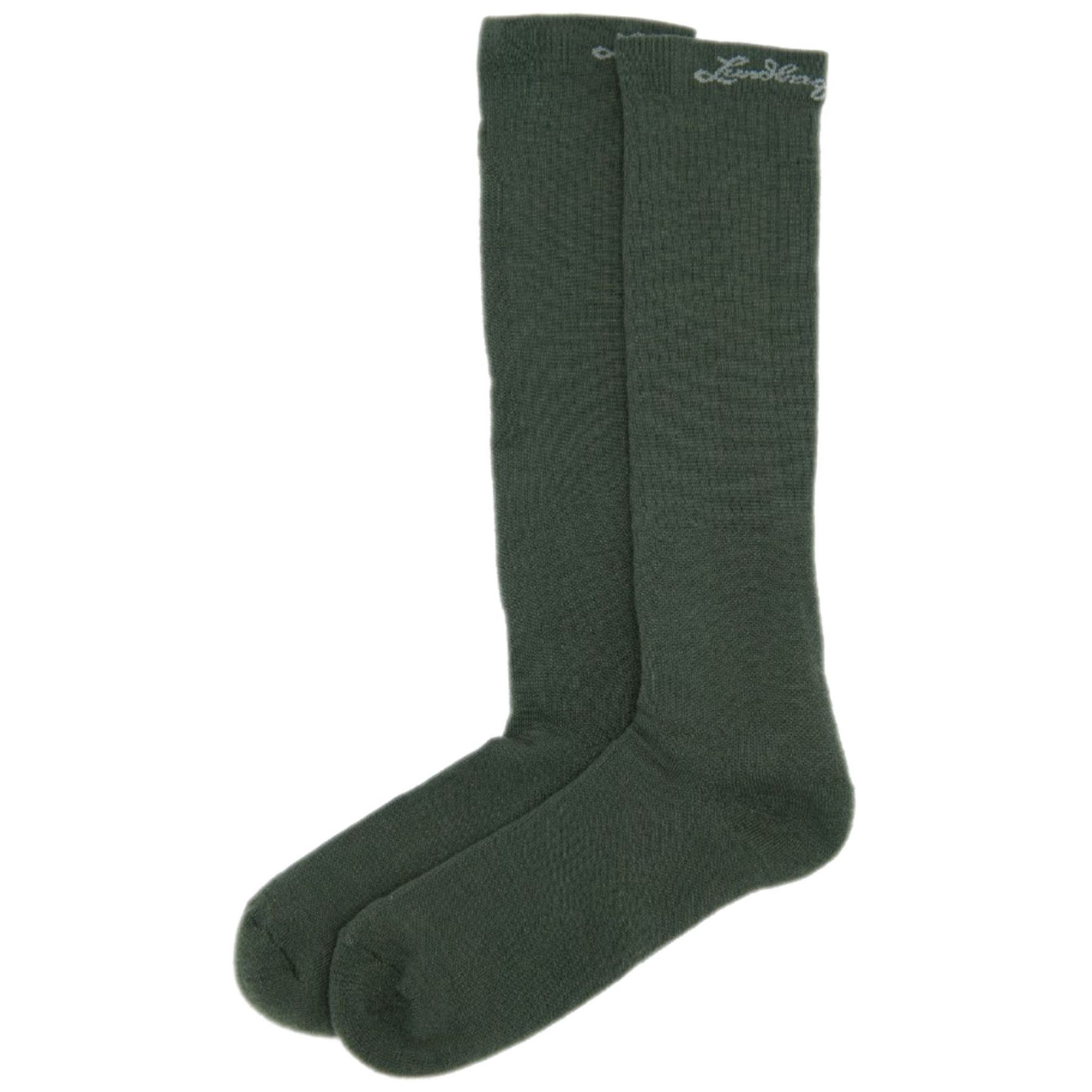 Lundhags Merino Trekking Sock High, Wandersocken, Unisex, Grün