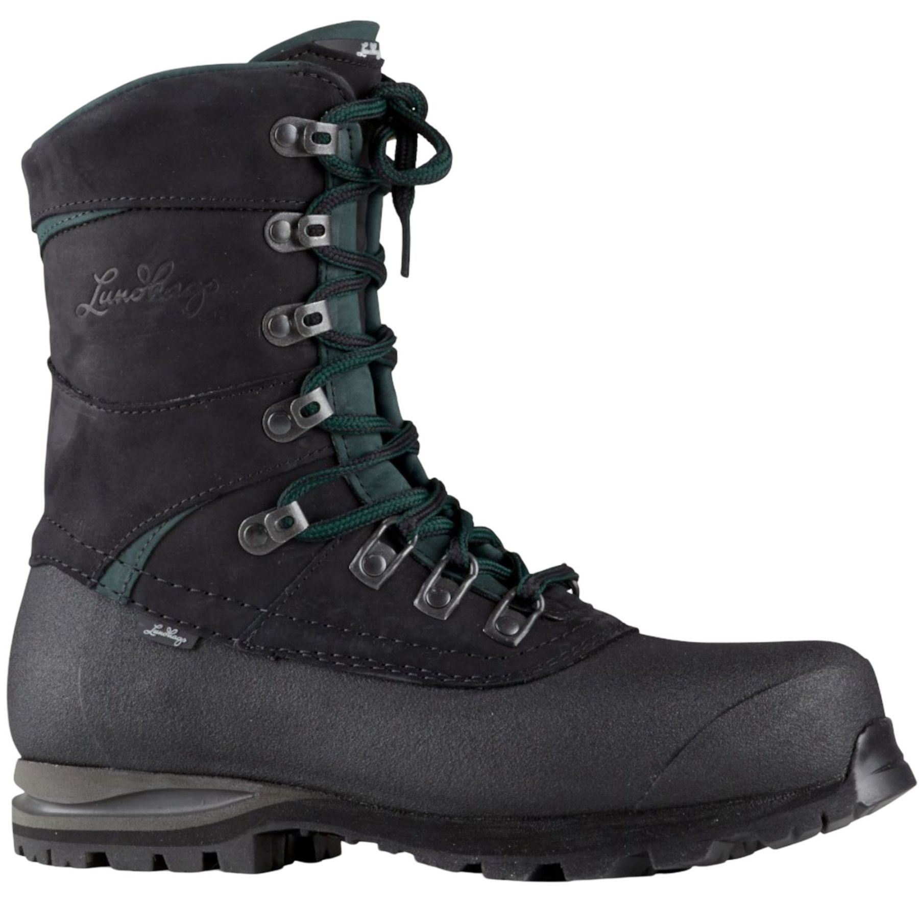 Lundhags Mira II Ws Lt High, Wanderstiefel, Damen, Schwarz/Grün