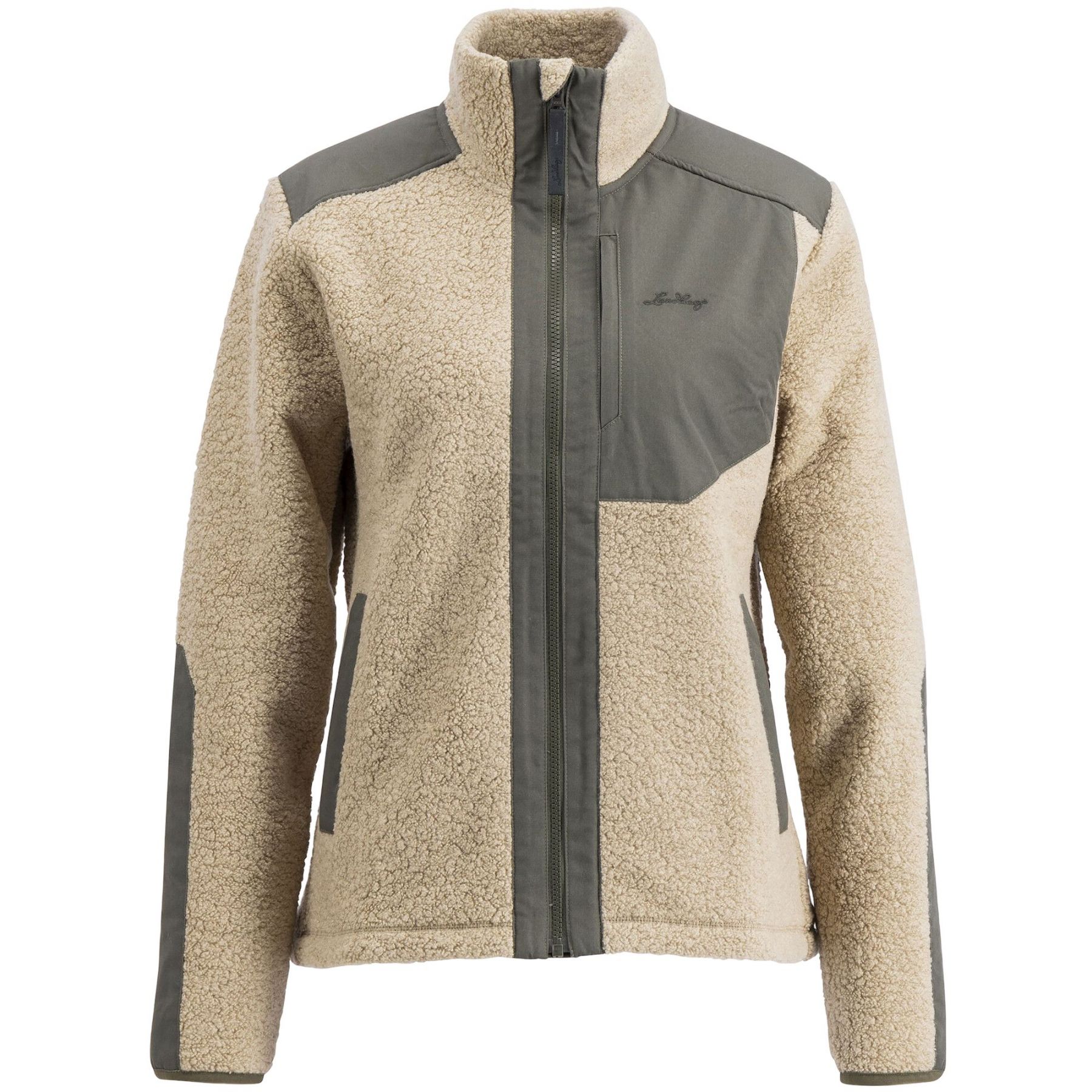 Lundhags Saruk Wool Pile Mid Full Zip, Midlayer, Damen, Beige