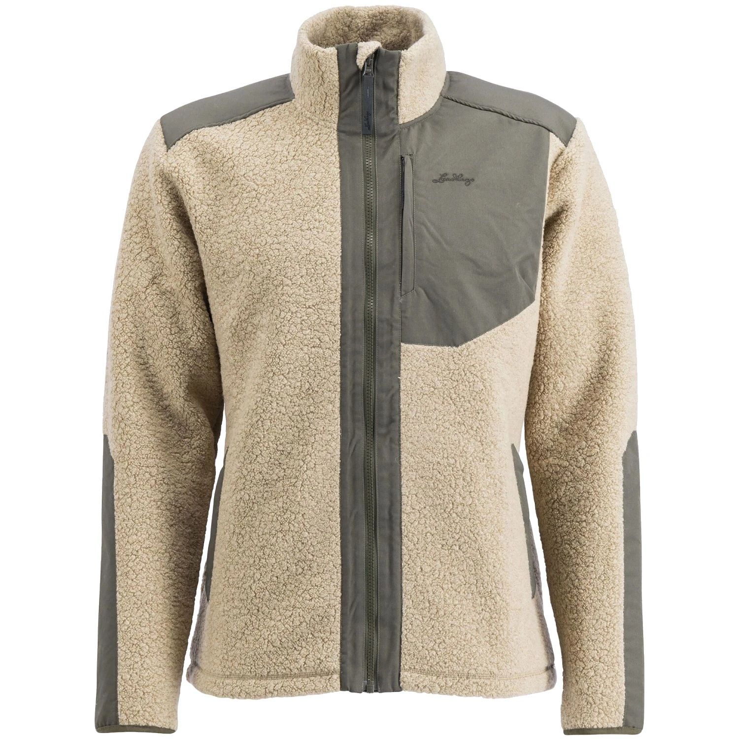 Lundhags Saruk Wool Pile Mid Full Zip, Midlayer, Herren, Beige