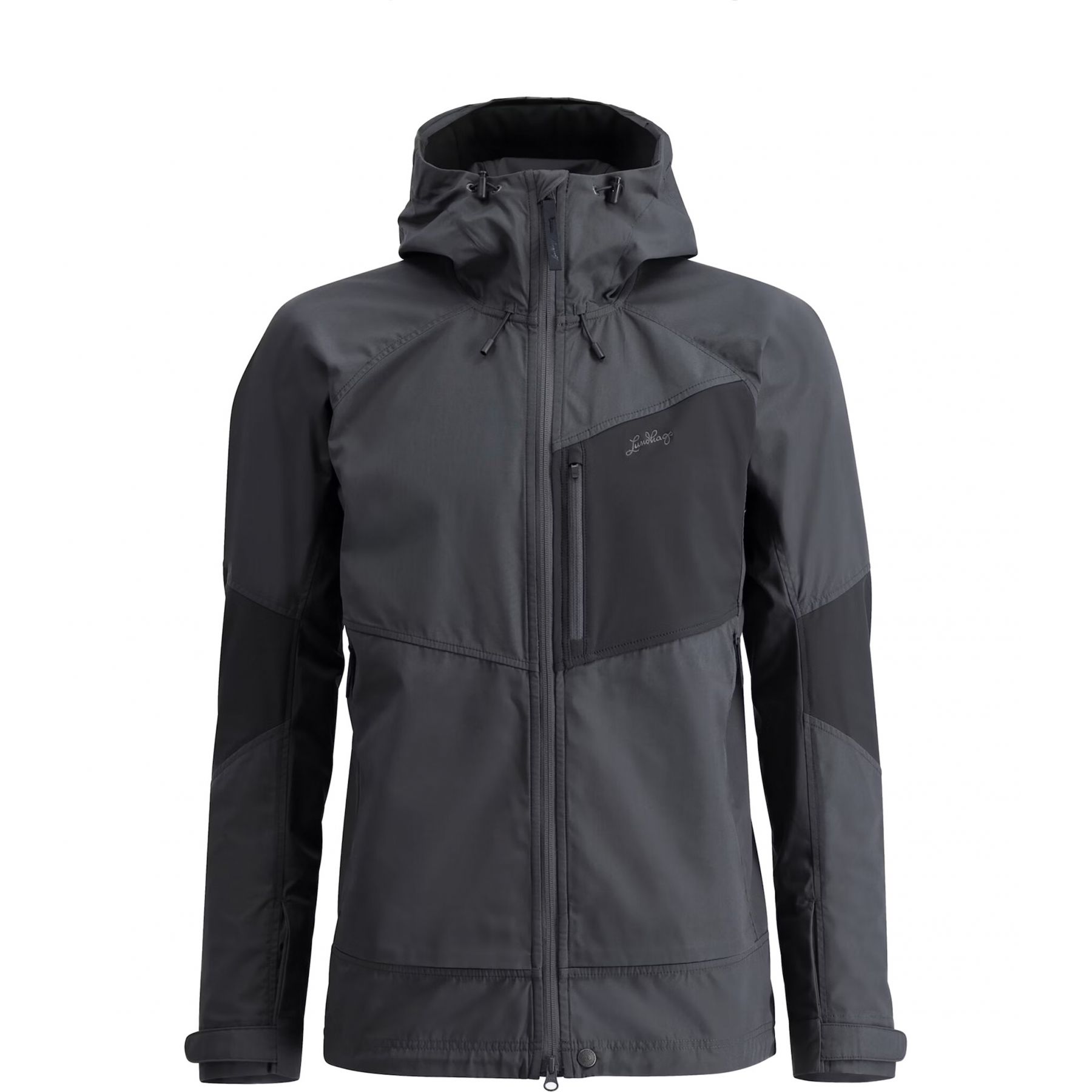 Lundhags Tived Stretch Hybrid Jacke, Softshelljacke, Herren, Grau