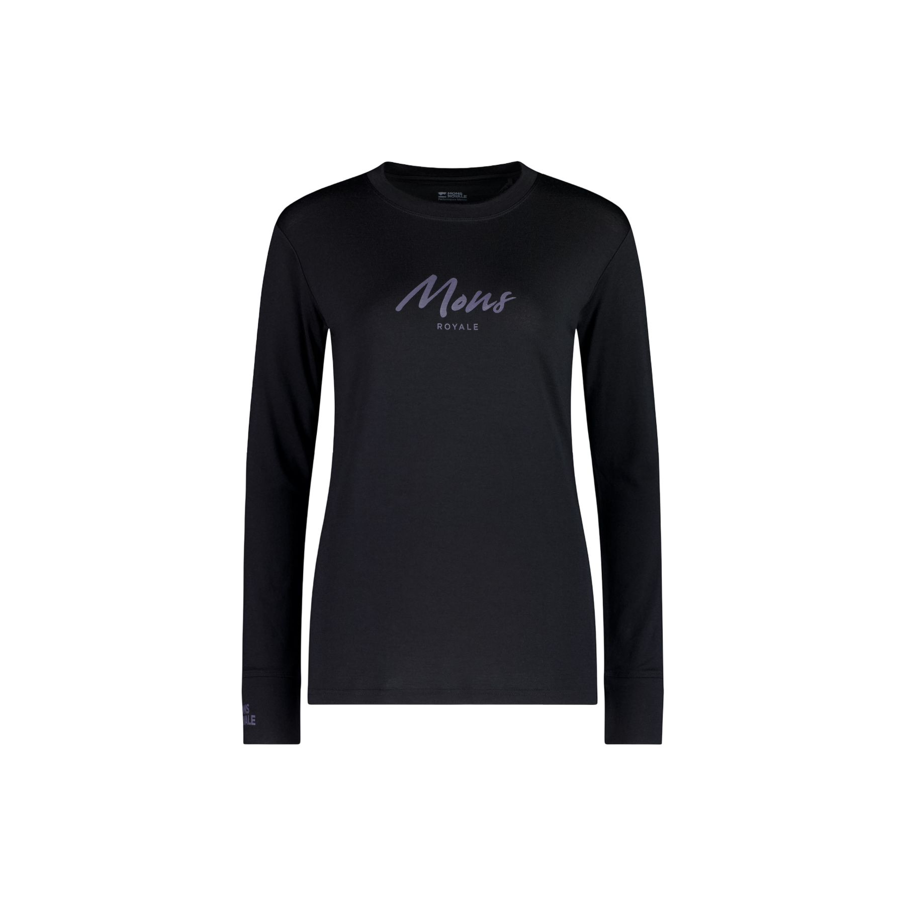 Mons Royale Yotei Merino Classic Long Sleeve, Skiunterhemd, Damen, schwarz