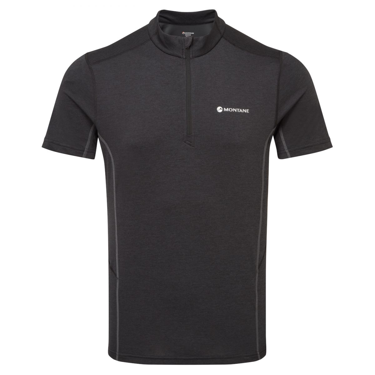 Montane Dart Zip T-Shirt, Herren, schwarz