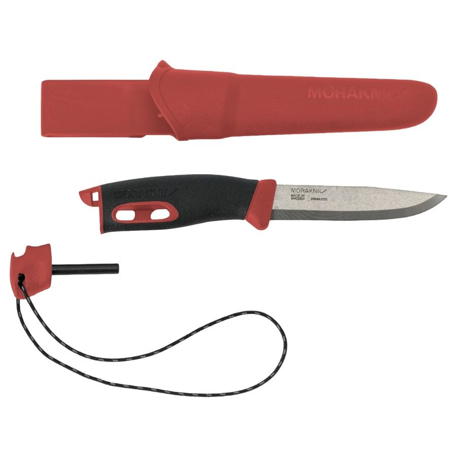 Couteau de survie mora companion spark rouge