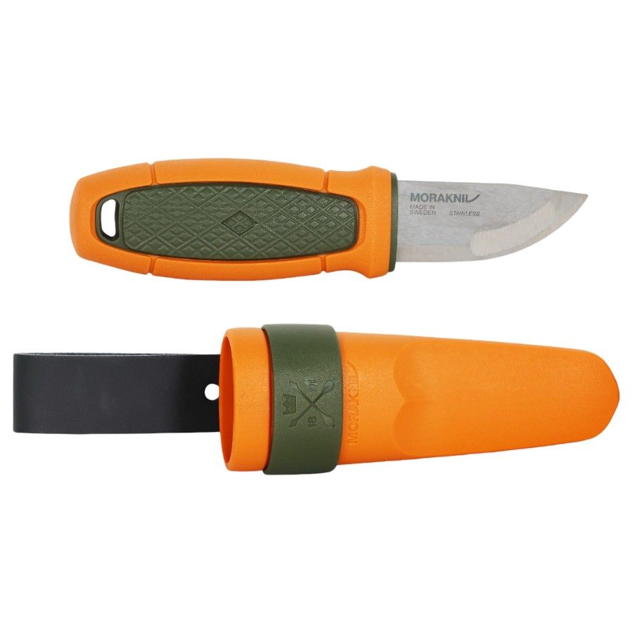 Morakniv Eldris Mit Gürtelhalterung (S), Outdoor-Messer, orange/grün