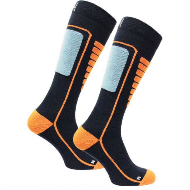 Norfolk Courchevel, Skisocken, Navy/orange