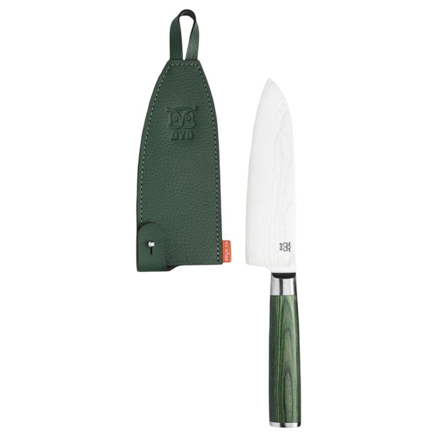 Oyo Skarvet Smaragd Santoku Chef´s Knife, cuchillo de cocina, verde