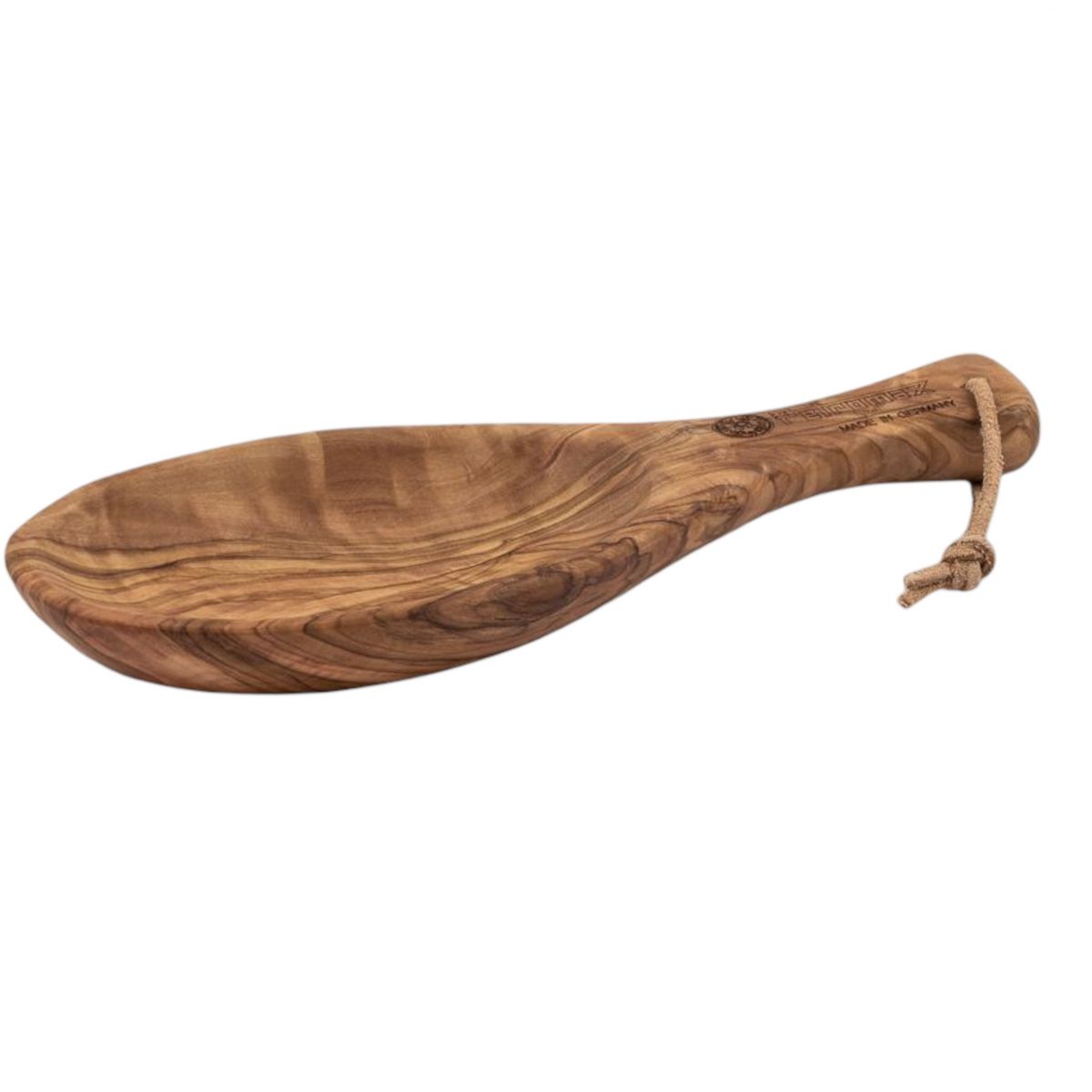 Petromax Flat Bowl 25 cm Olive Wood, cuchara, madera de olivo