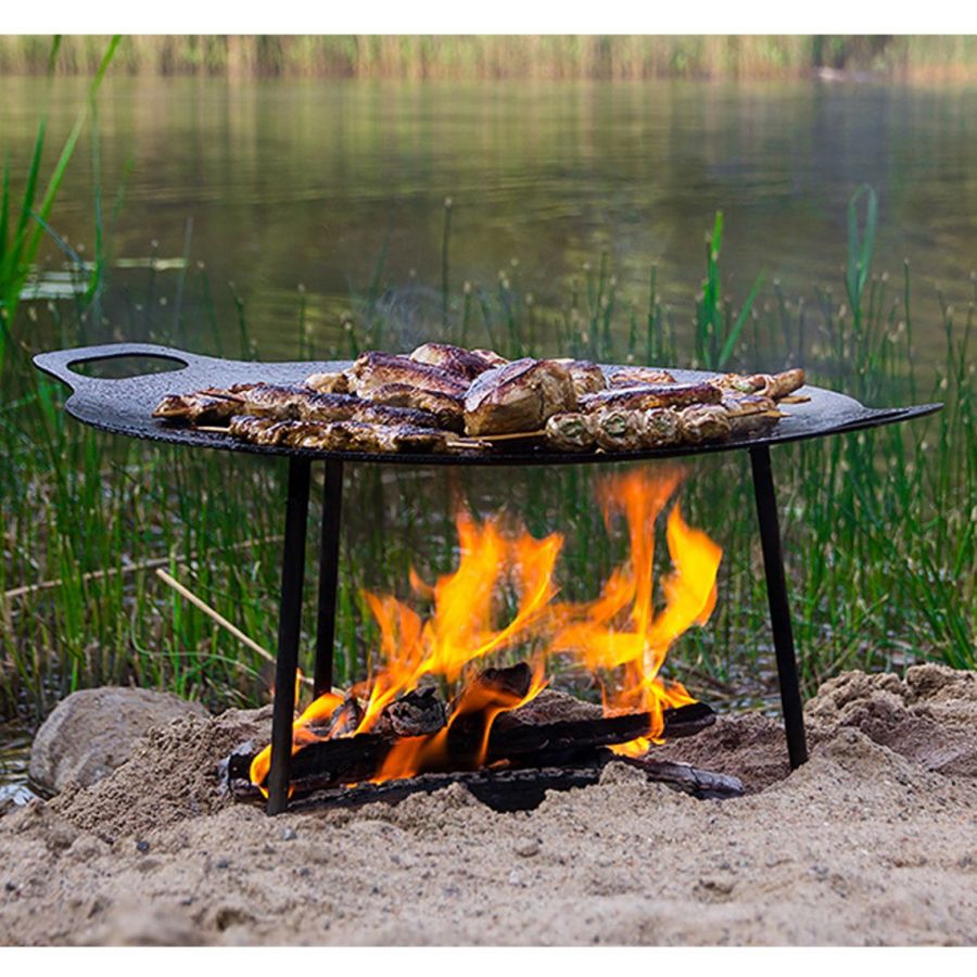 Petromax Griddle and Fire Bowl FS38, Grillplatte, Schwarz