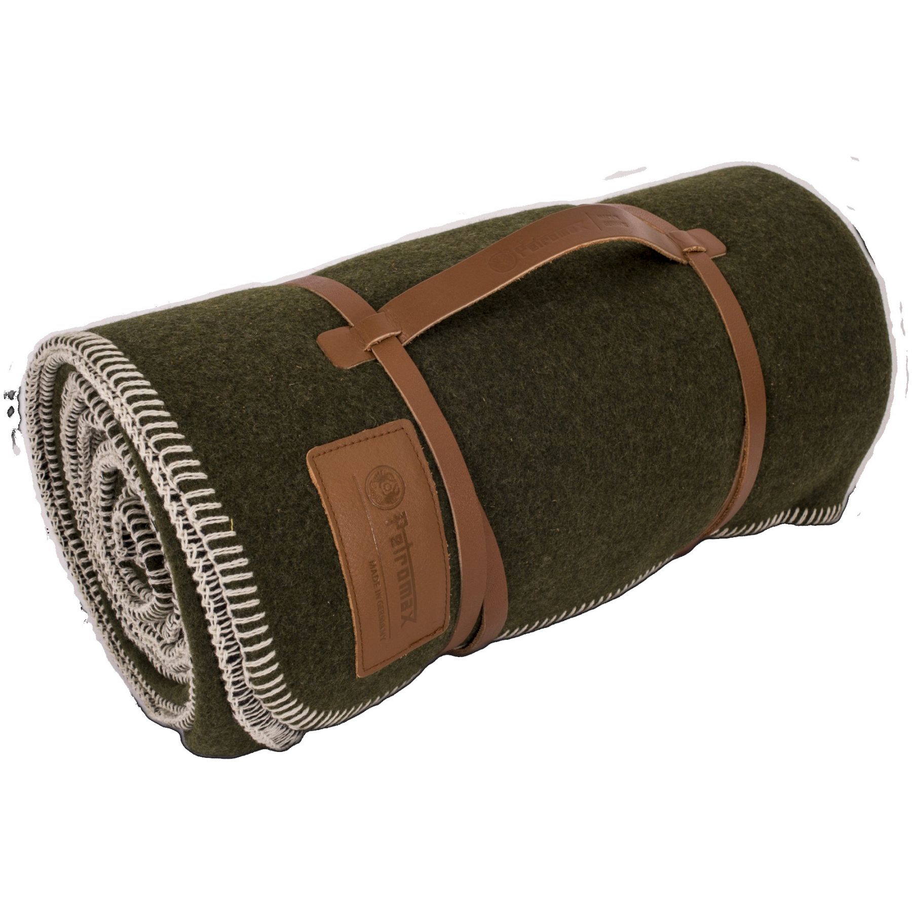 Petromax Smoky Wool Blanket, Decke, grün/schwarz