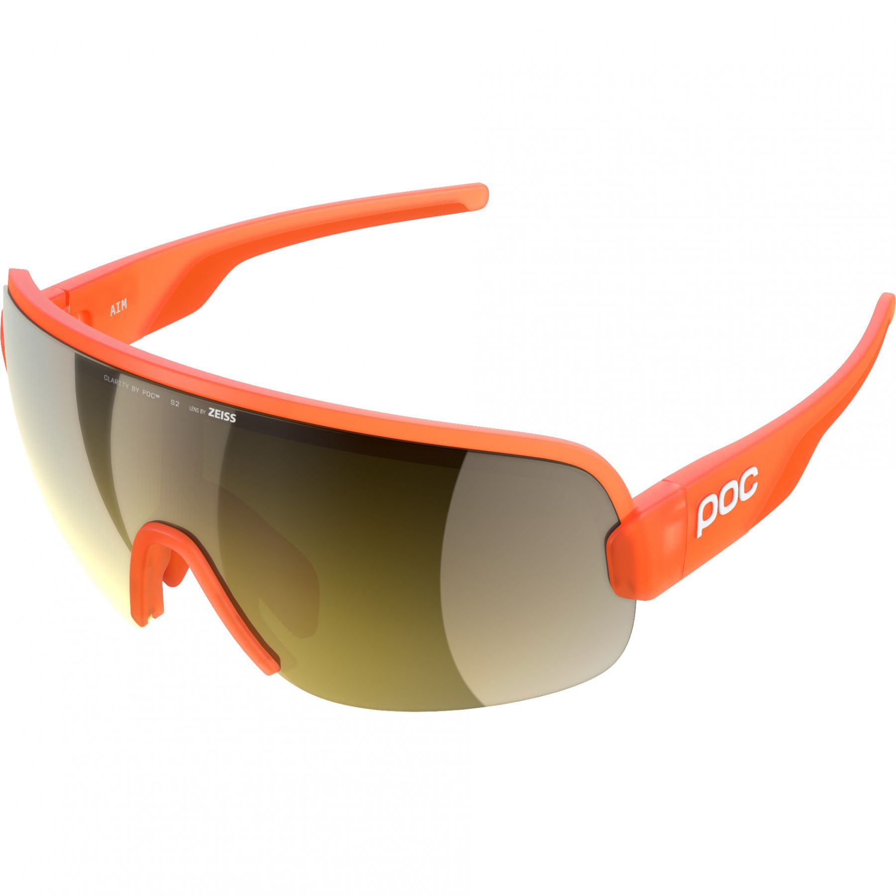 POC Aim, Sonnenbrille, fluorescent orange translucent