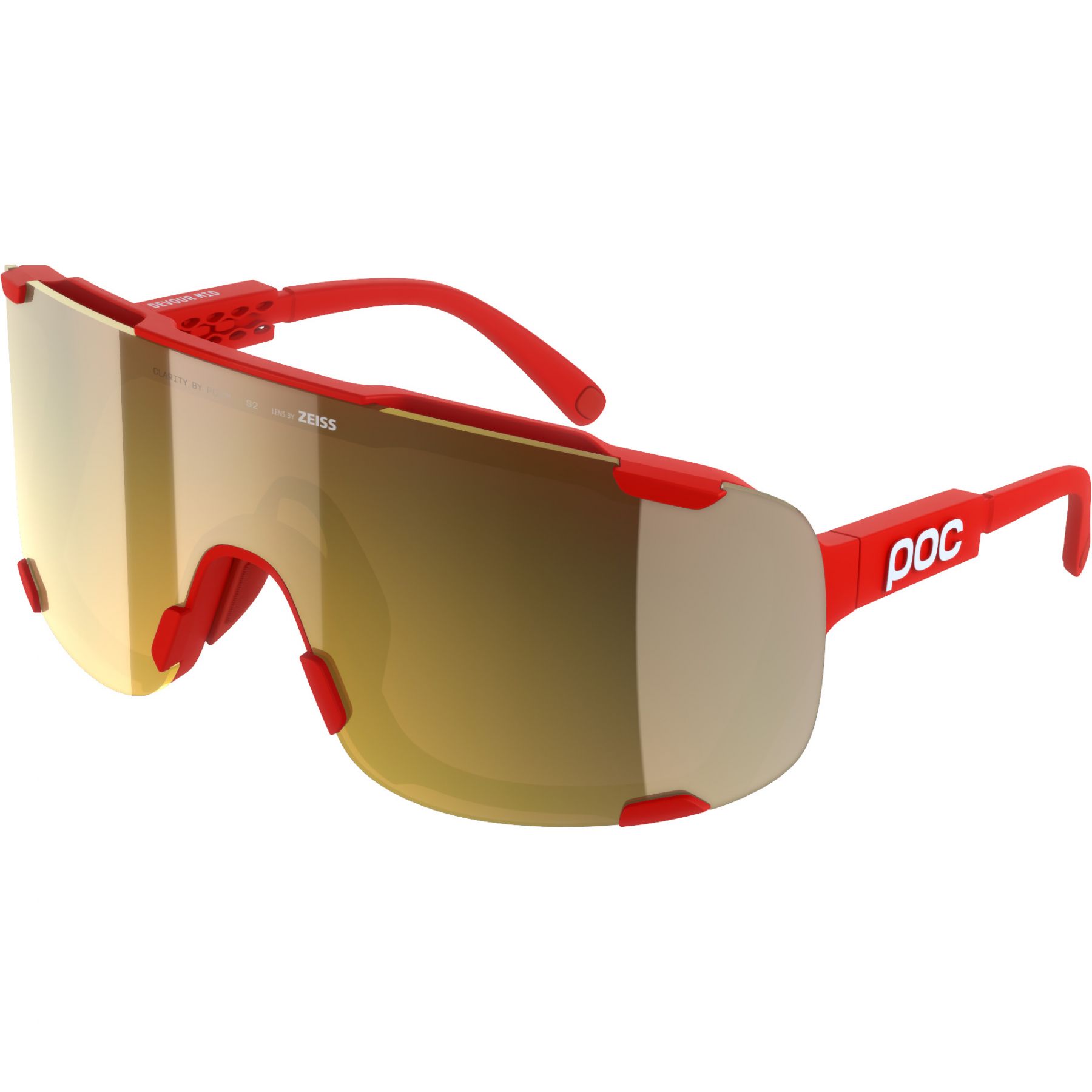POC Devour Mid, Sonnenbrille, prismane red