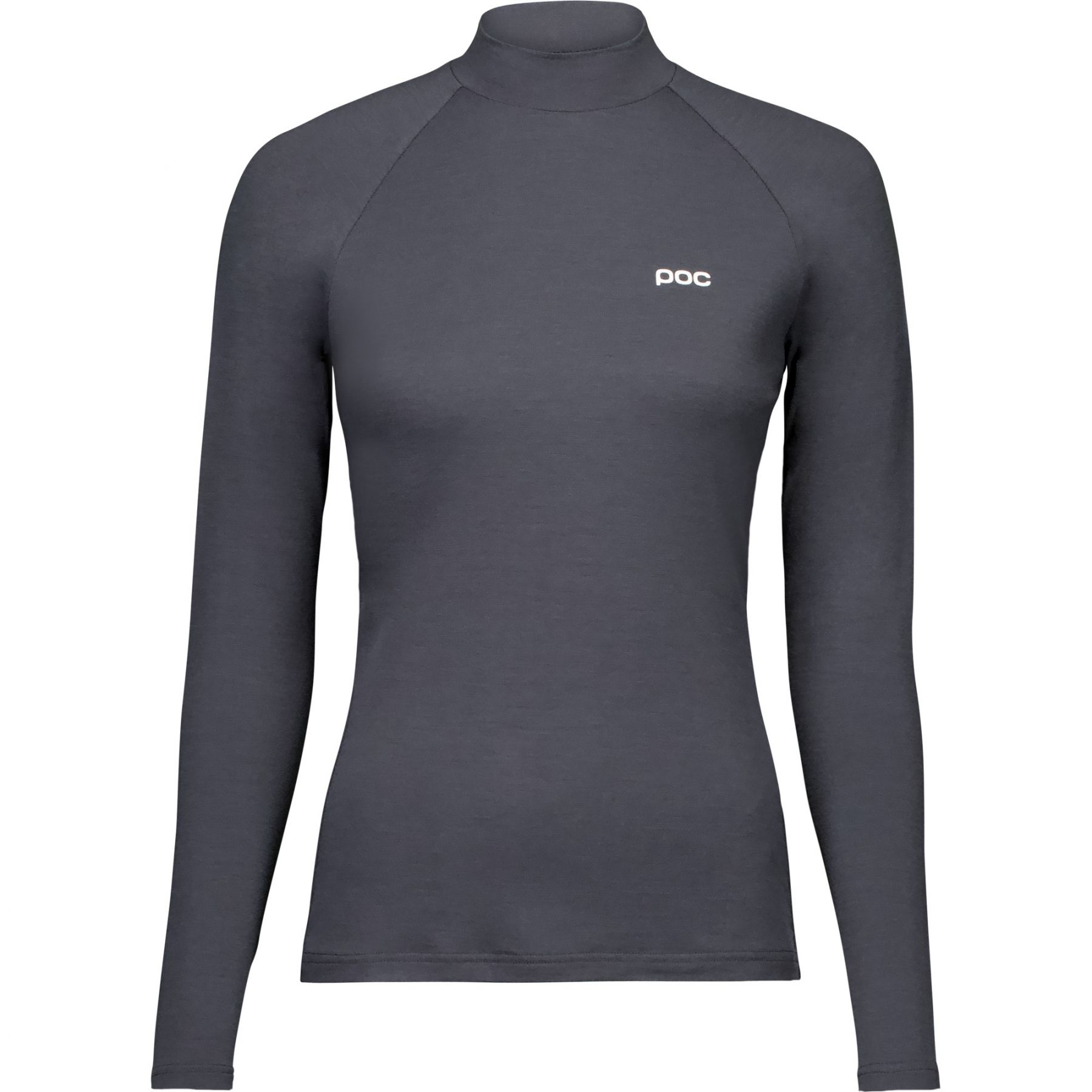 POC Layer Merino Mock Neck Jersey, Skiunterhemd, Damen, dunkelgrau