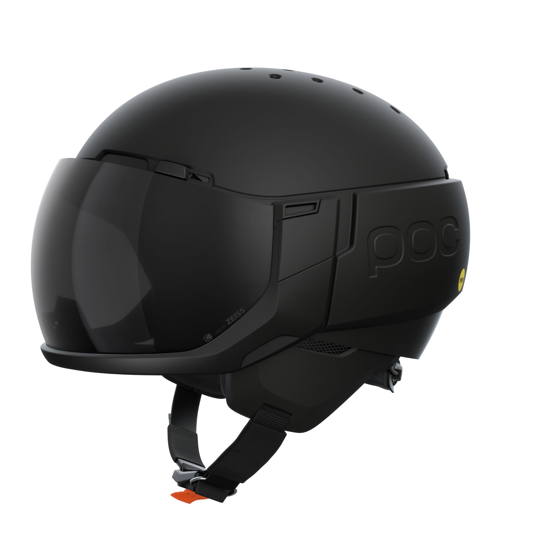 POC Levator MIPS, Skihelm m. Visier, Uranium Black Matt