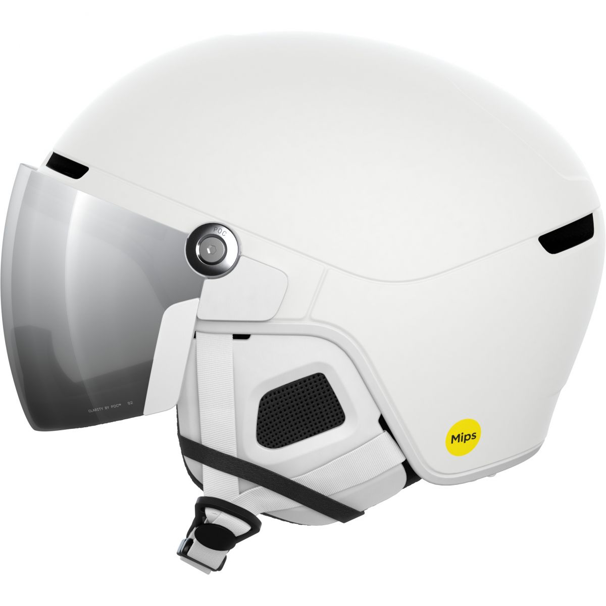 POC Casque de ski Obex Visor MIPS blanc | 59-62CM